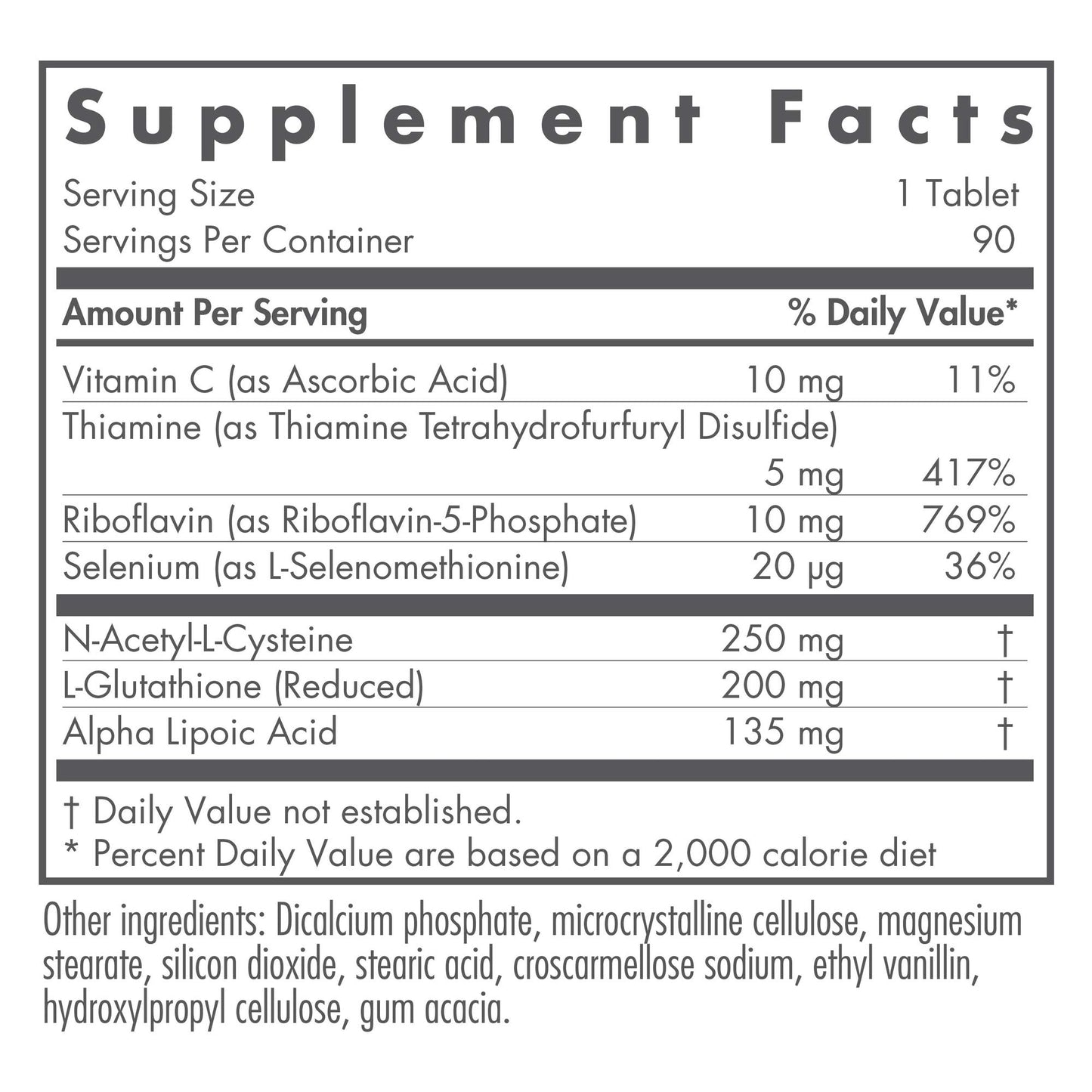 Nutricology Glutathione Complex Tablet 90