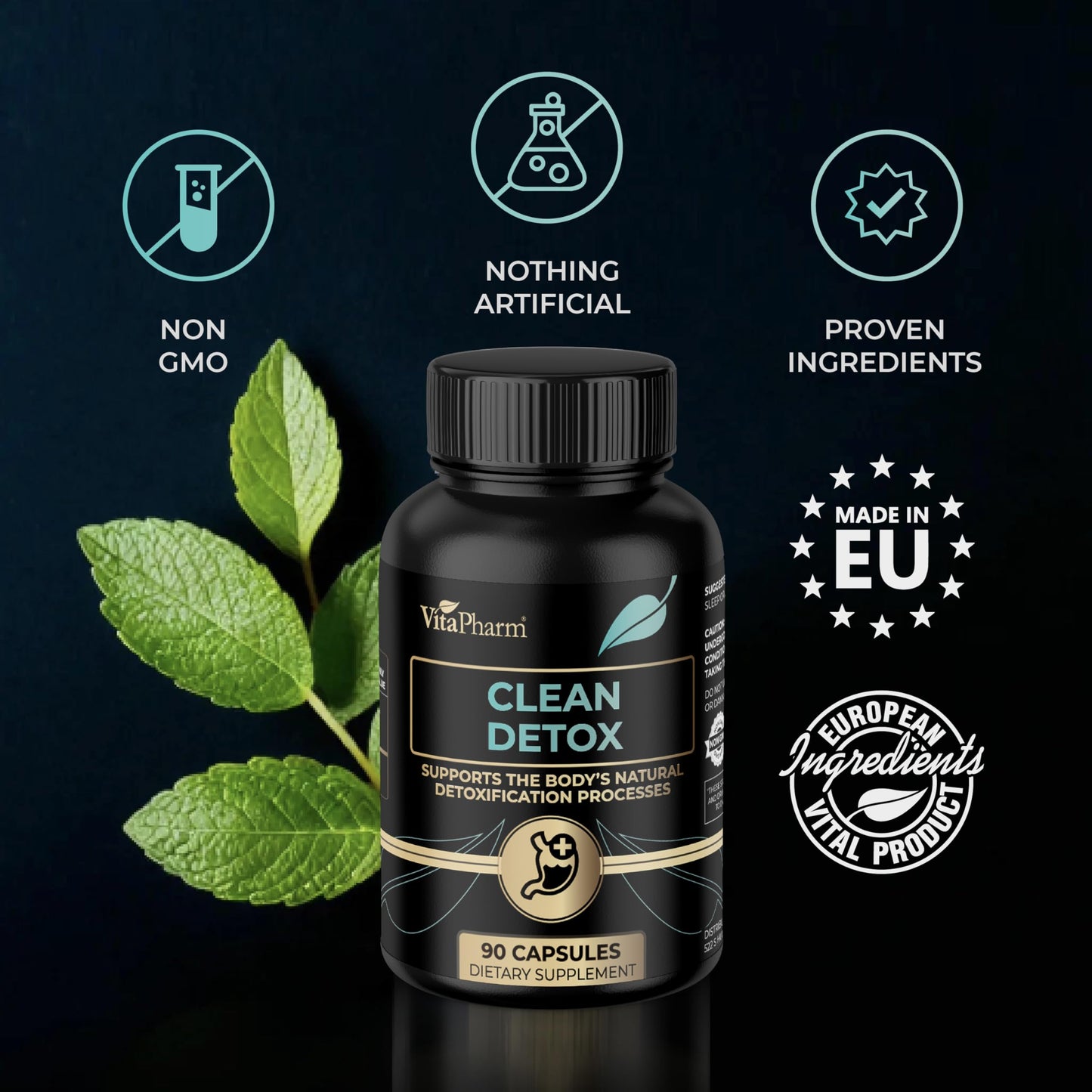 VitaPharm Clean Detox Zeolite Capsules, 90 Count