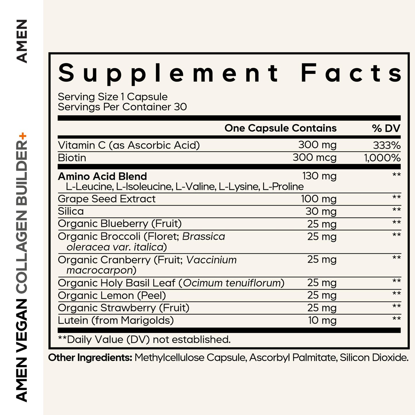 Amen Vegan Collagen Builder Capsule 30 Count