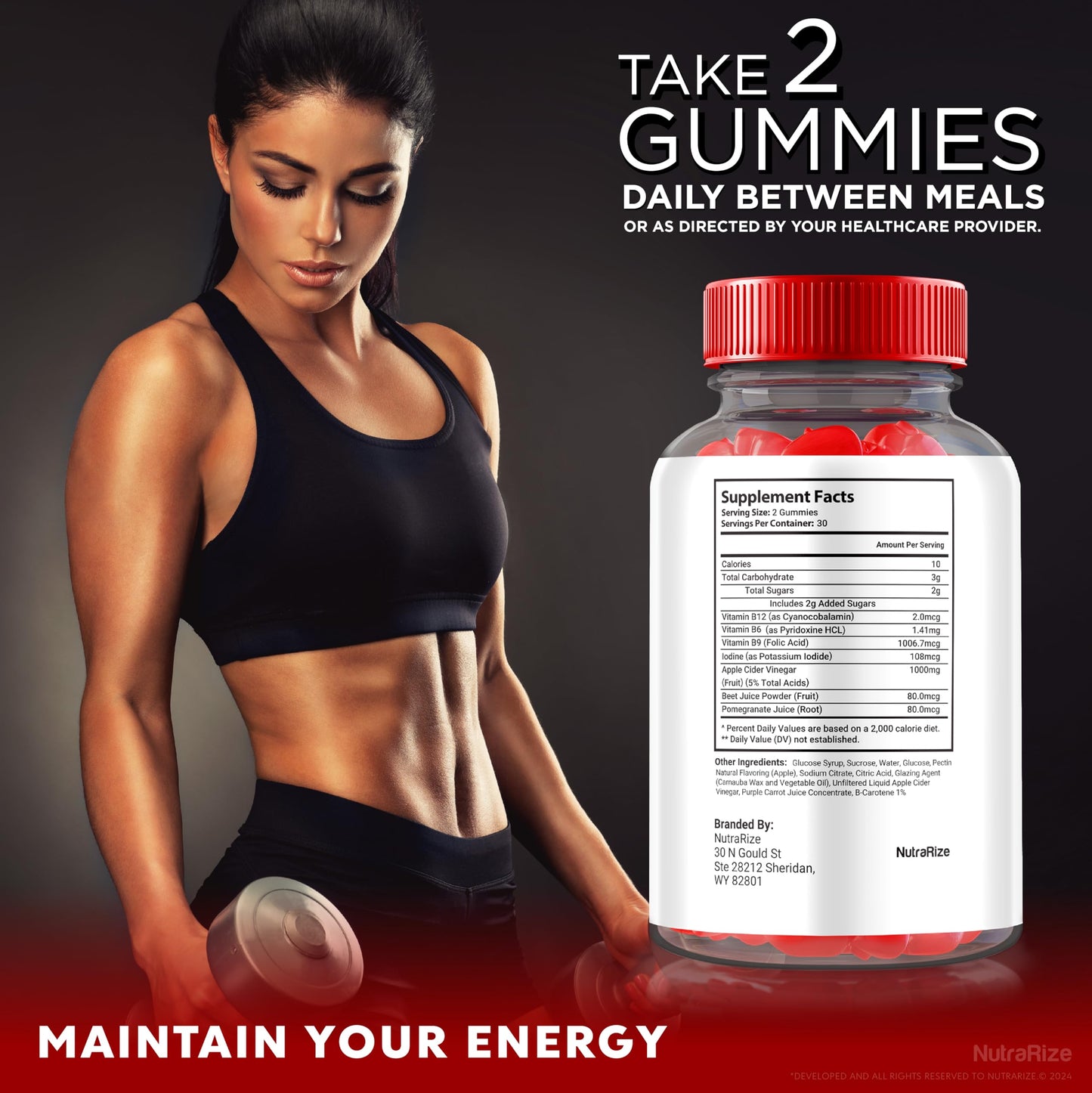 NutraRize Xfit Keto Gummies for Weight Loss 60 Gummies