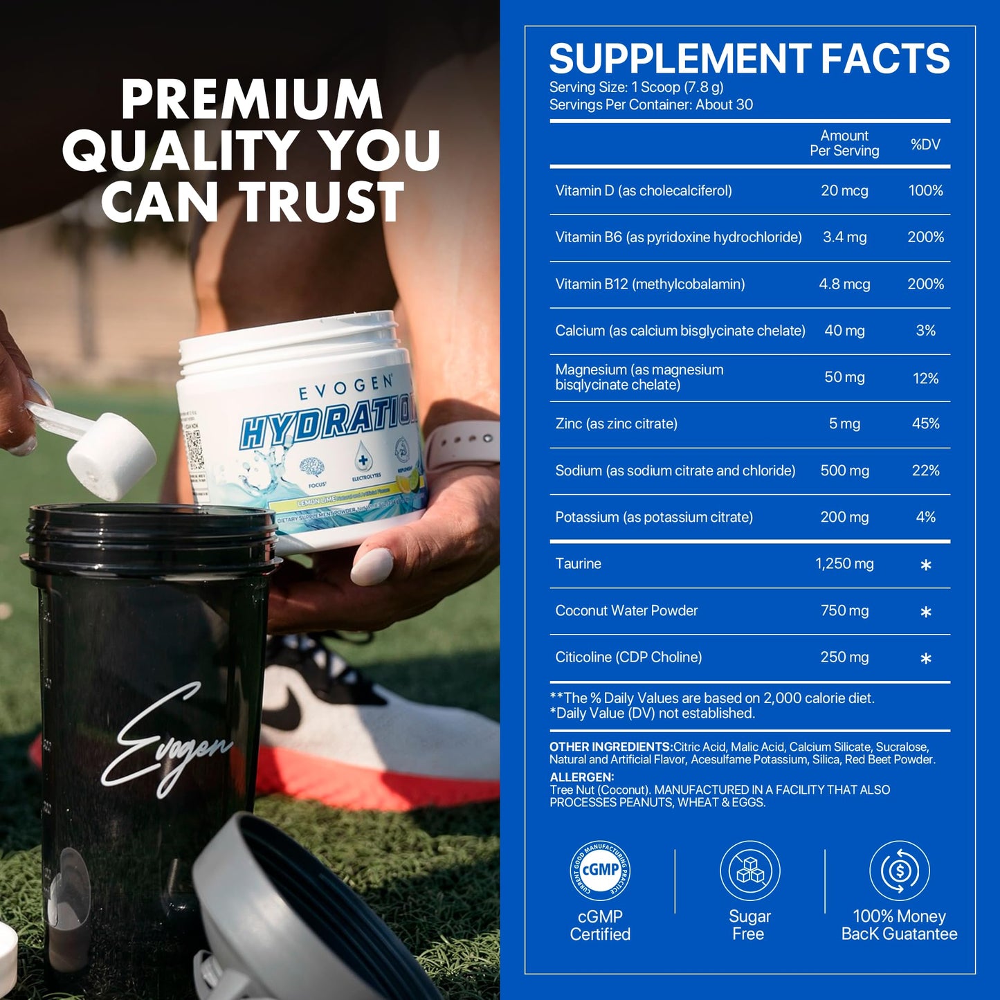 Evogen Hydration - Full Spectrum Electrolytes Powder 8.3