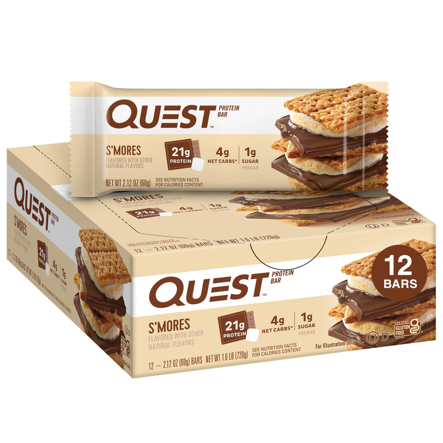Quest Chocolate Sprinkled Doughnut Bar, 12 Count