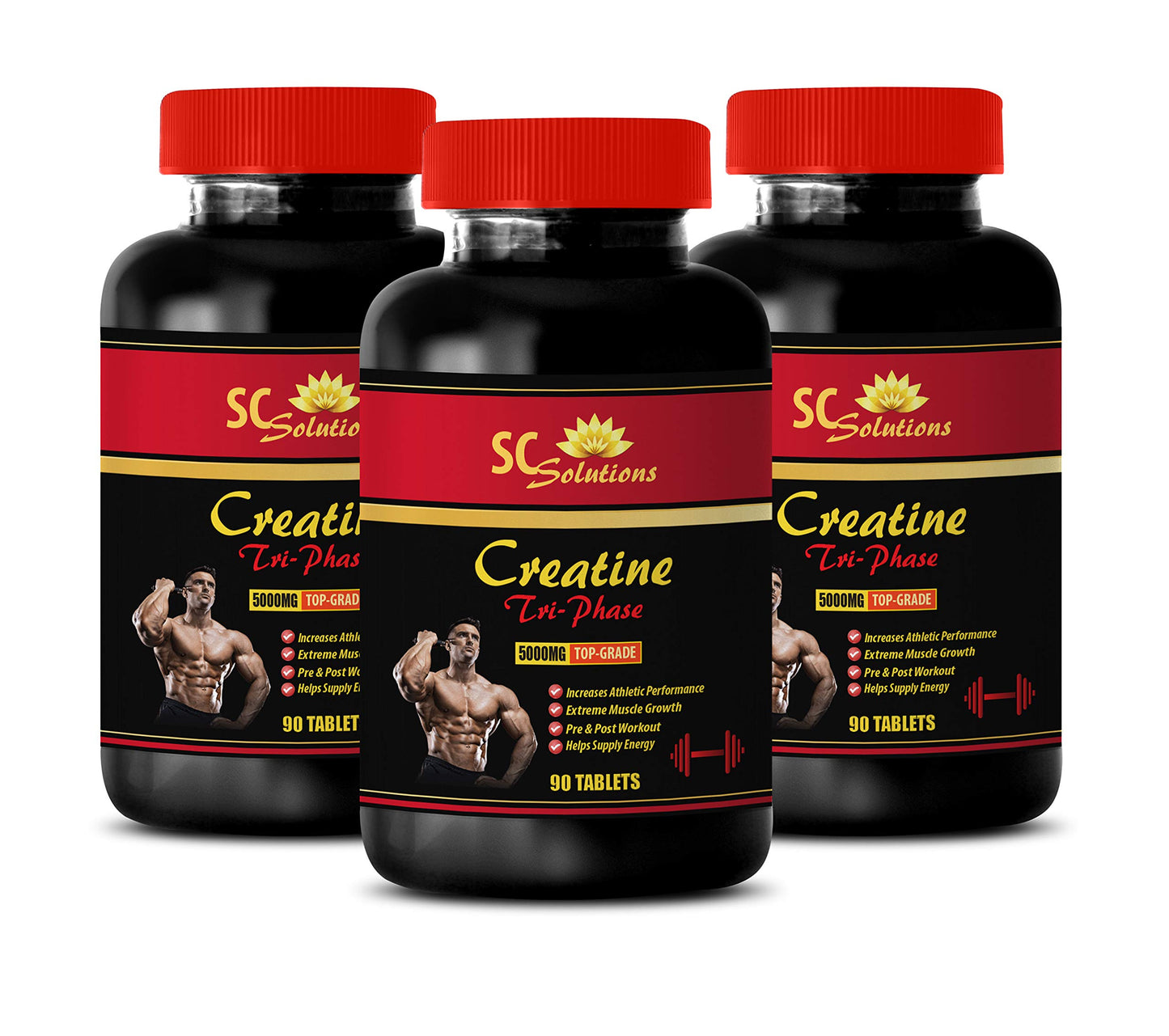 Skin Care Solutions Creatine Tri-Phase PRE & POST Workout Tablet 270 Tablets