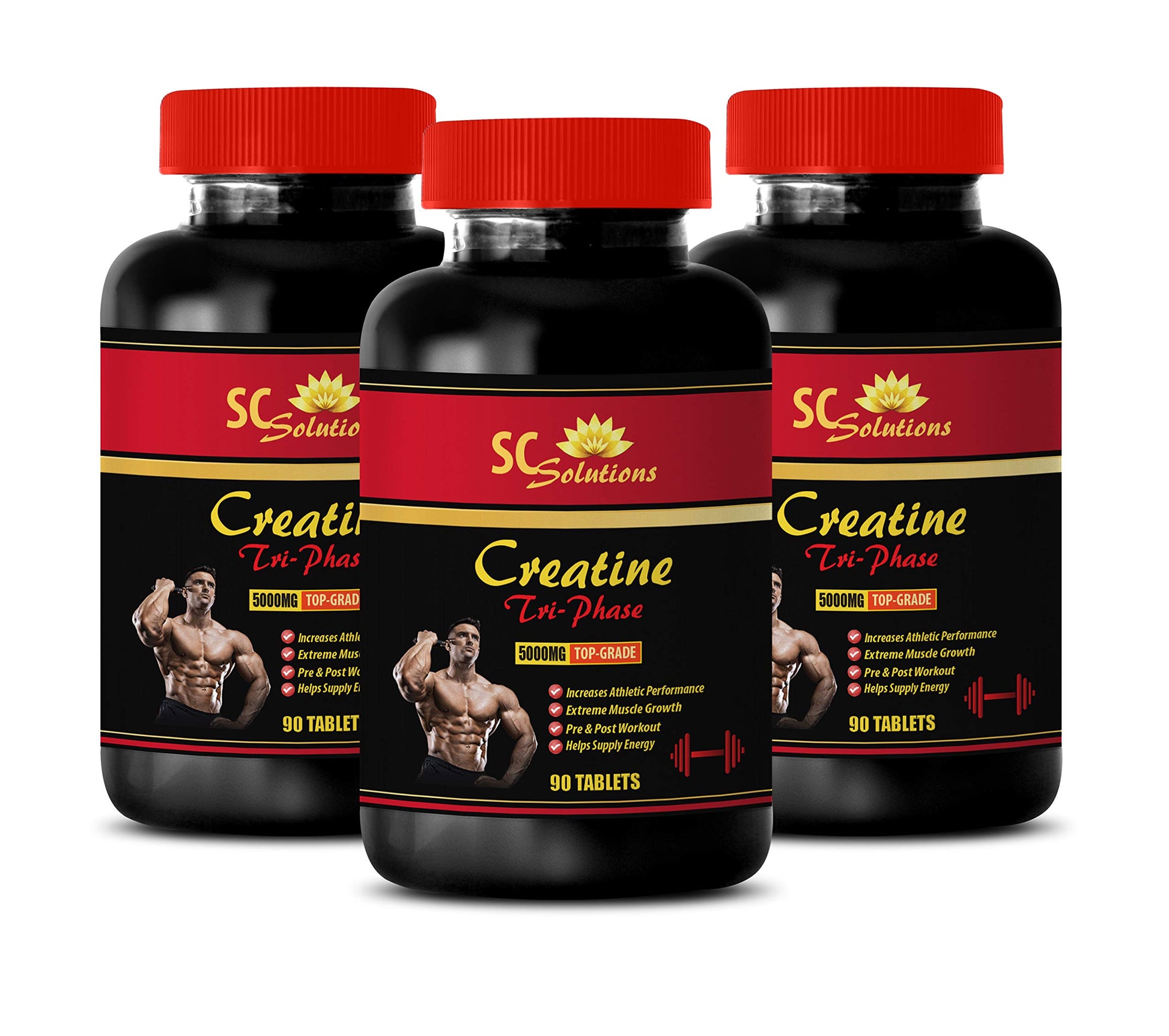 Skin Care Solutions Creatine Tri-Phase PRE & POST Workout Tablet 270 Tablets