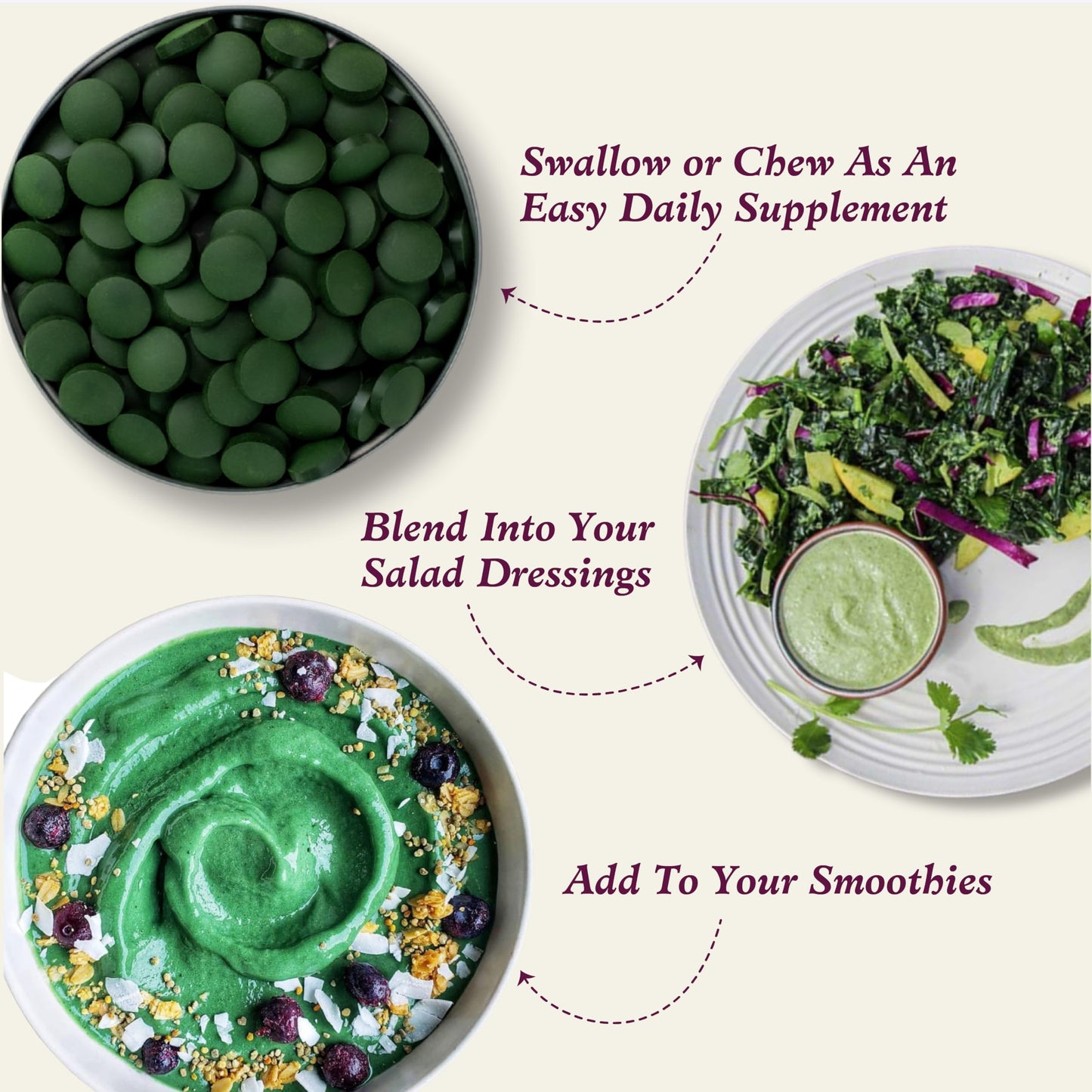 Imlak'esh Organics Spirulina Tablets 12