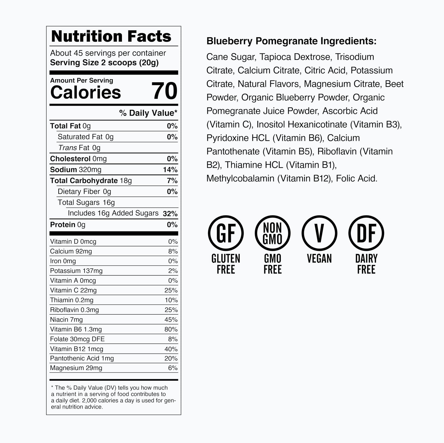 Osmo Active Hydration Electrolyte Powder Blueberry Flavor, 32 Servings