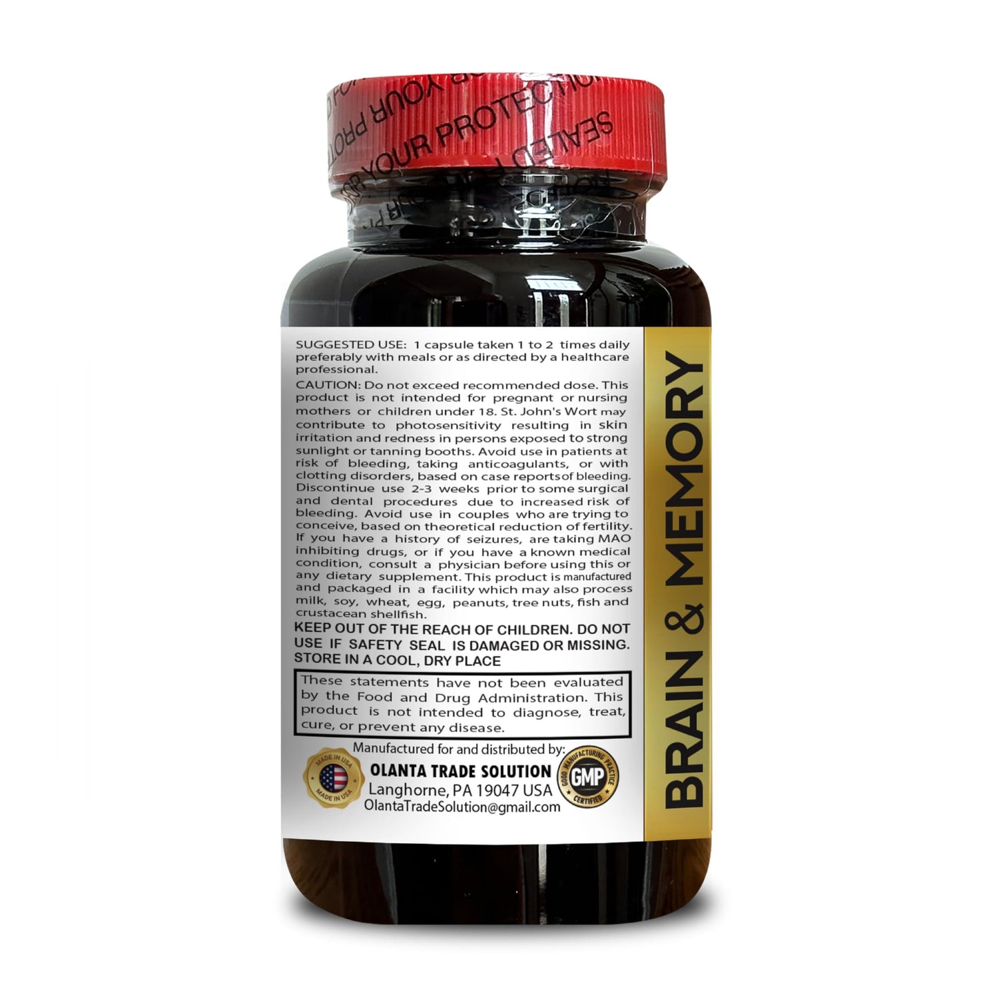 OLANTA TRADE SOLUTION Mind Matrix Brain Booster 60 Capsules