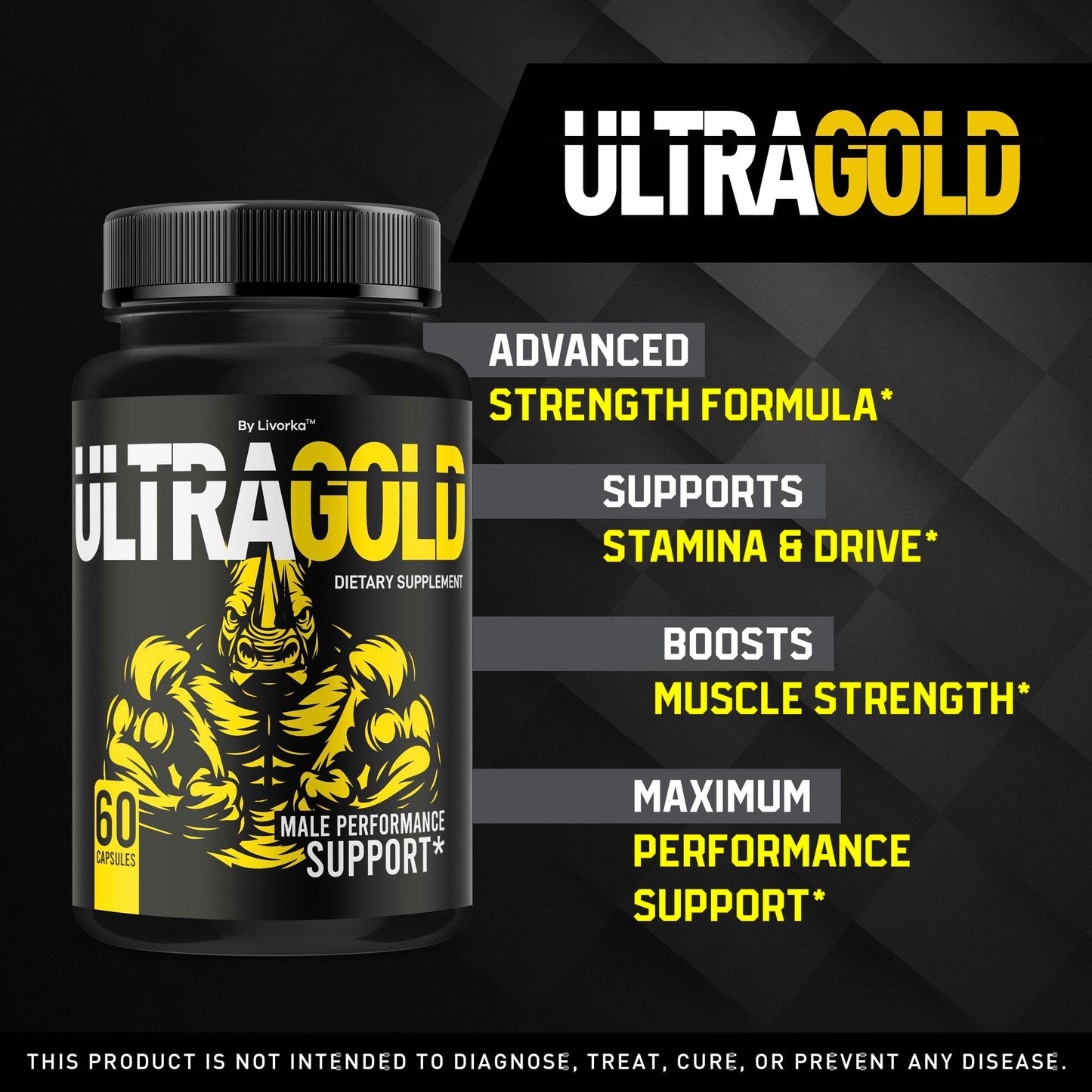 LIVORKA Ultra Gold Multivitamin Capsules 60 Count