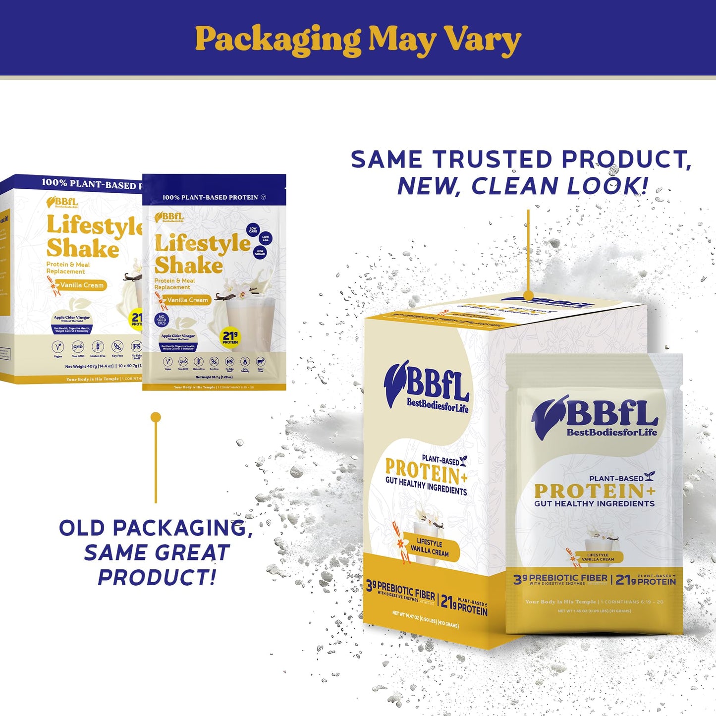 BBfL Plant-Based Protein Shake Powder, 9.2