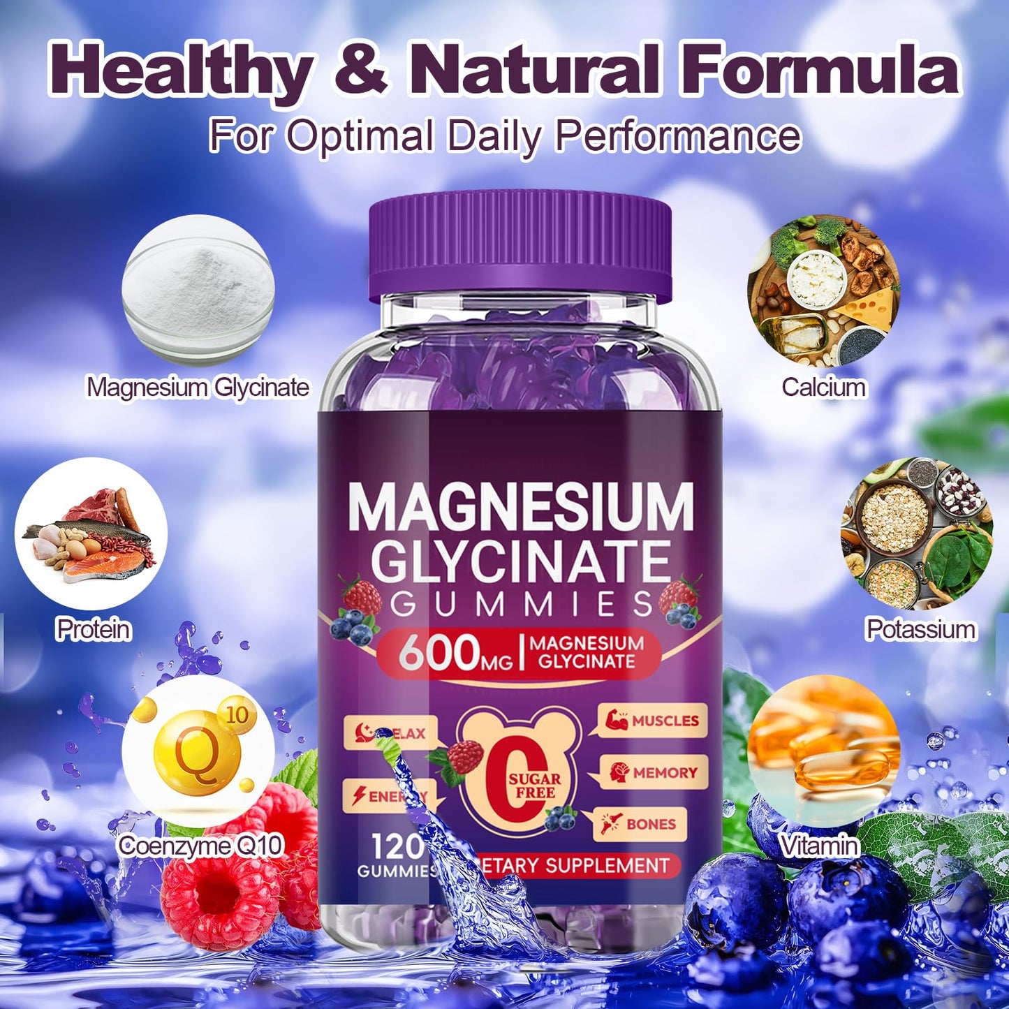 Cytona Magnesium Glycinate Gummies 120 Count