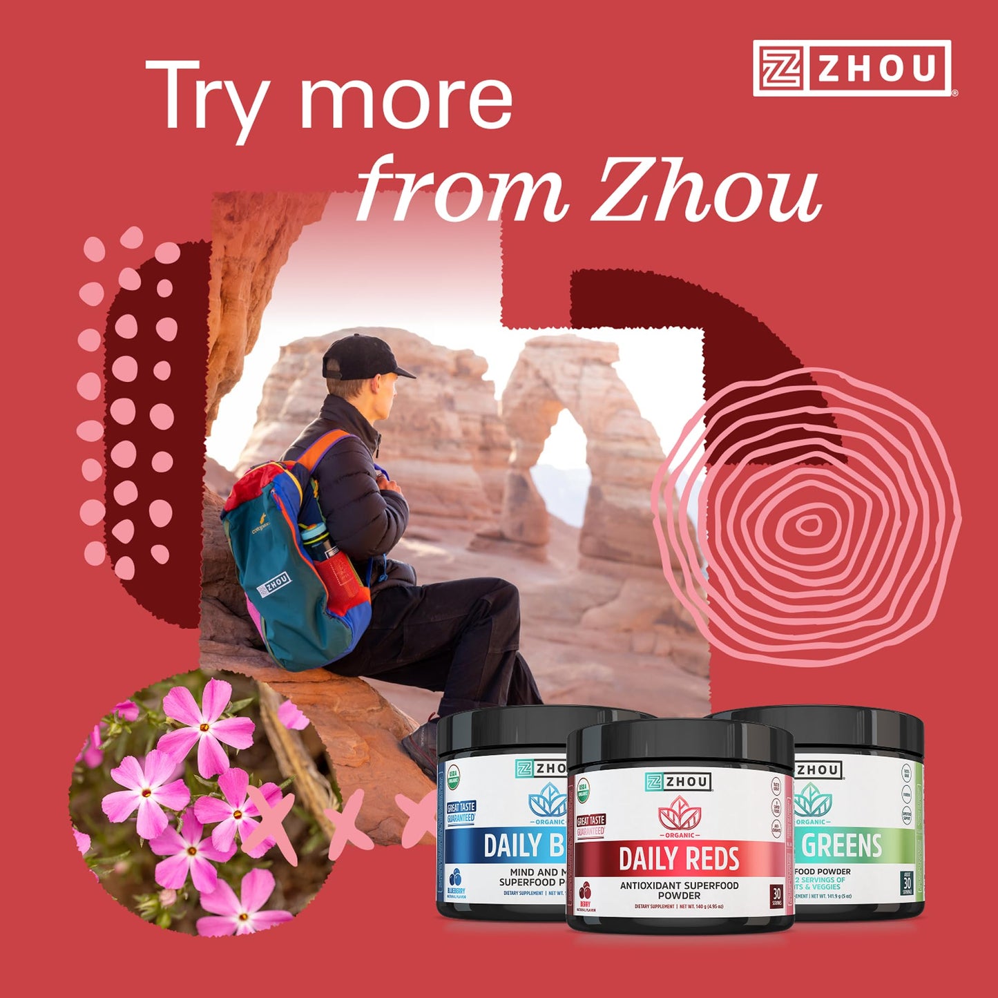 ZHOU Organic Reds Powder 4.95 oz