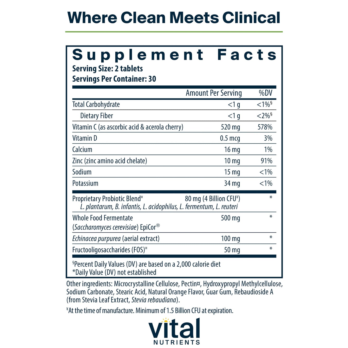 Hyperbiotics Vital Nutrients Leaky Gut Repair Probiotic Tablets 60 Count