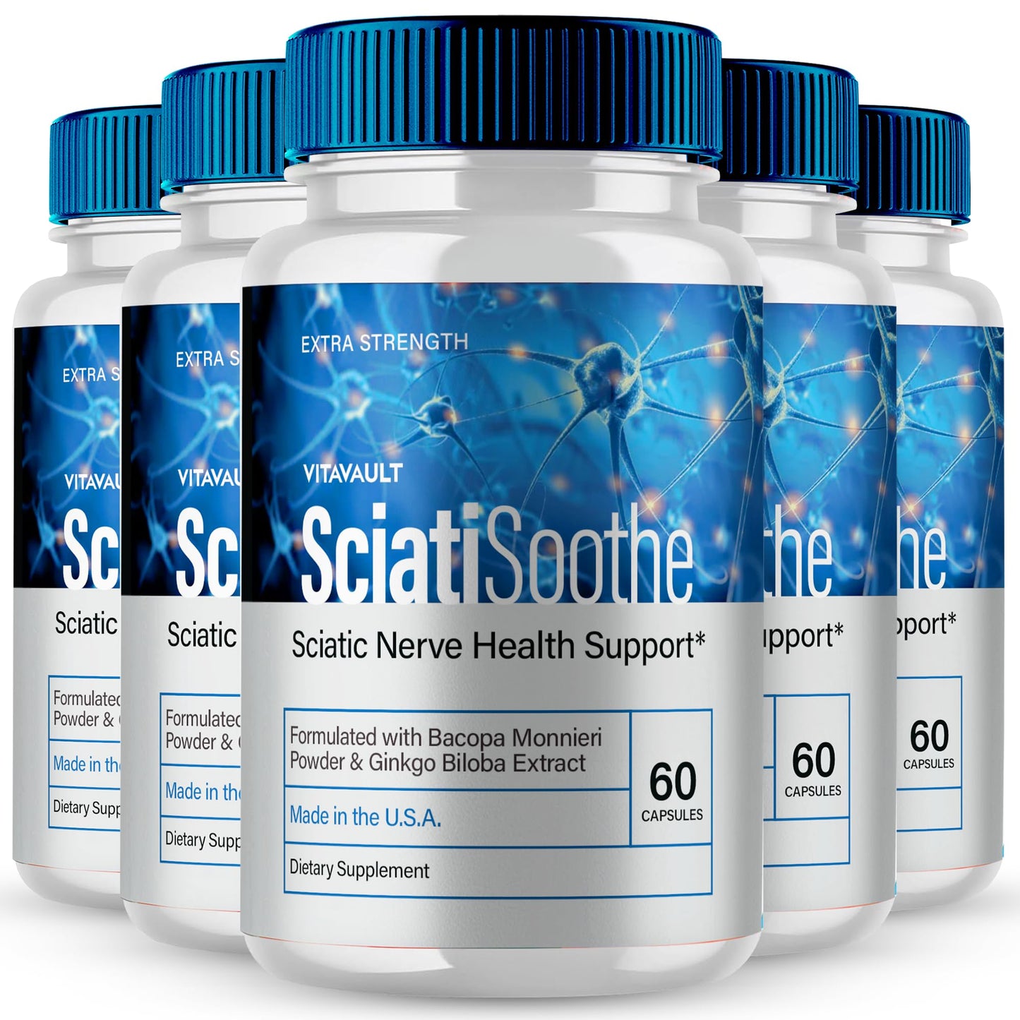 Vitavault SciatiSoothe for Sciatica, 300 Capsules