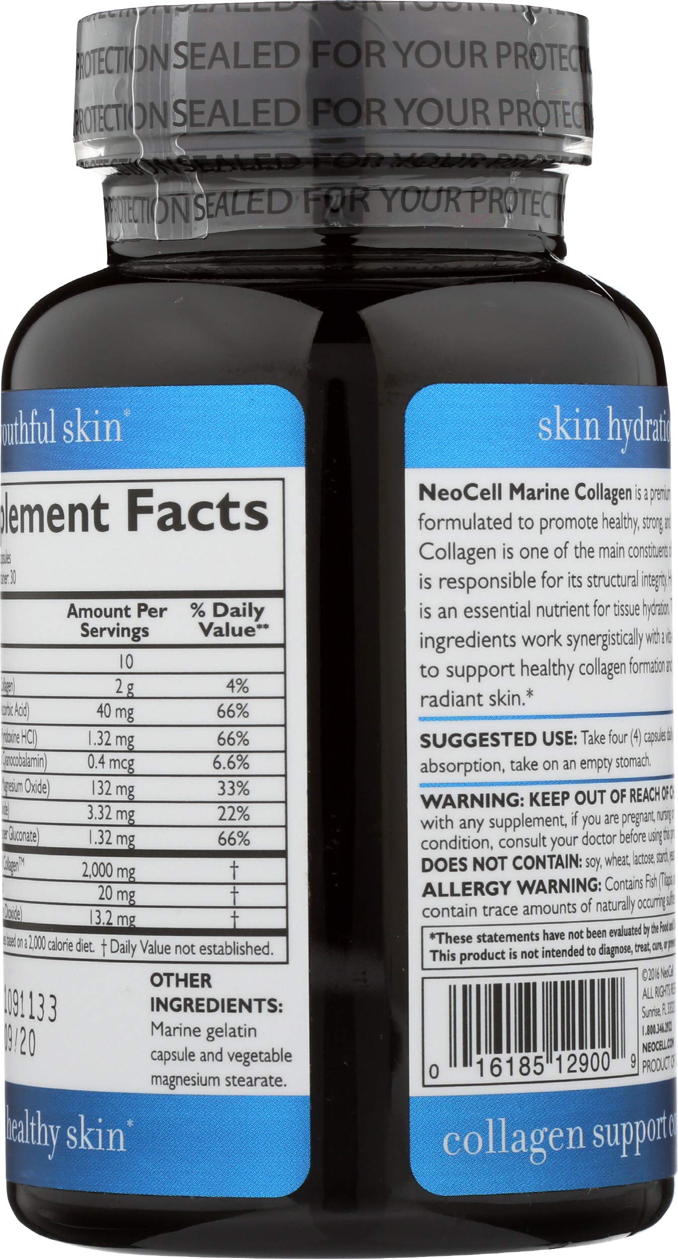 NeoCell Fish Collagen Plus Capsules, 120 Capsules