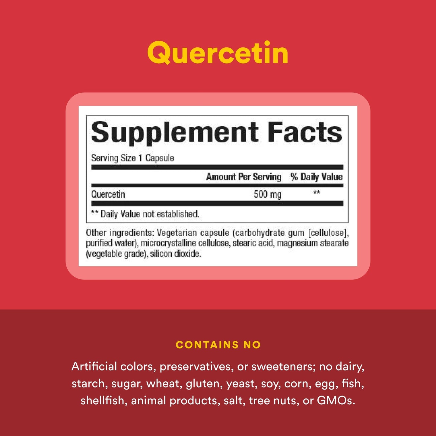 Natural Factors Quercetin Capsule, 60 Count