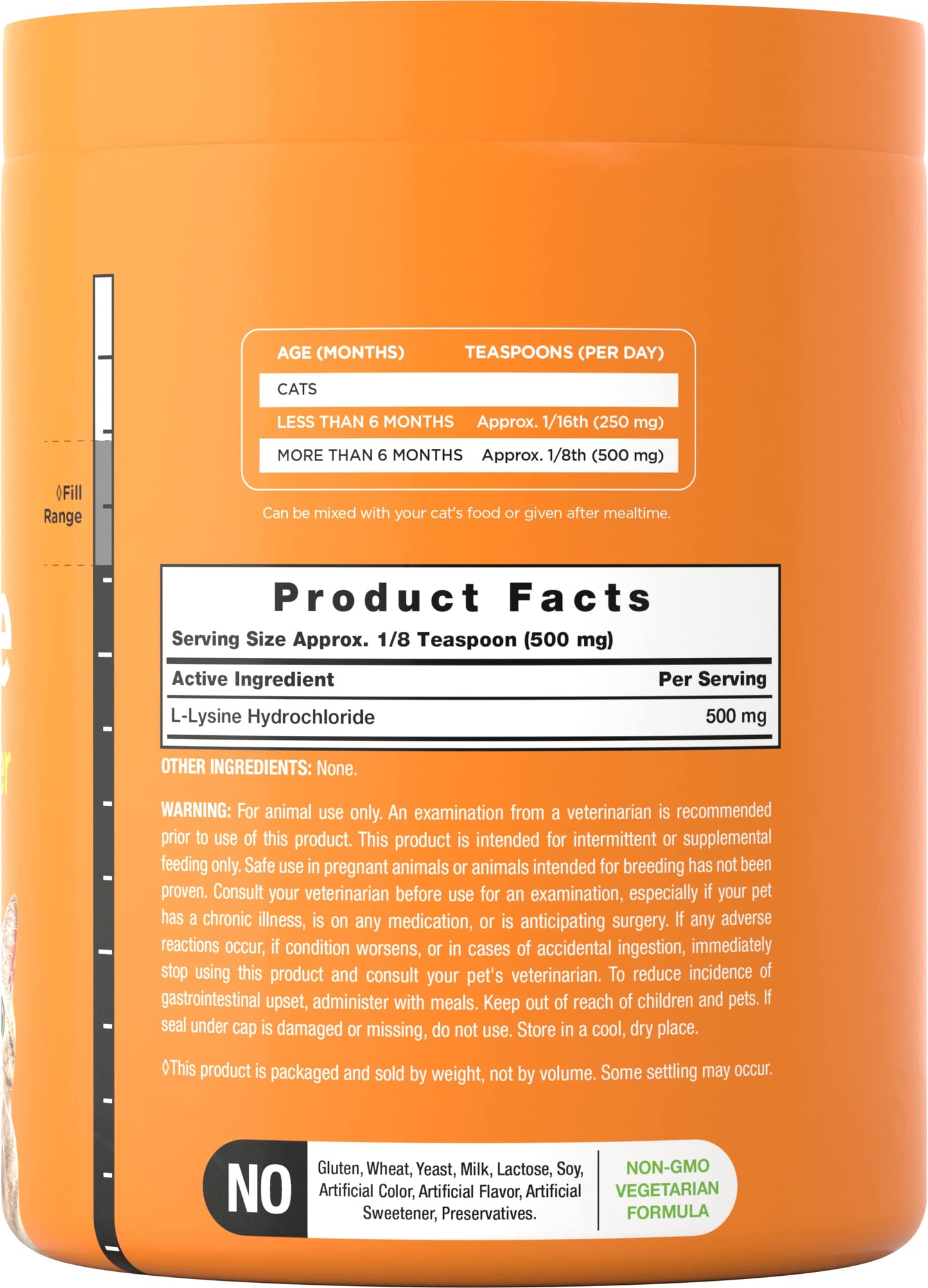 Horbäach L-Lysine Powder for Cats 12 oz