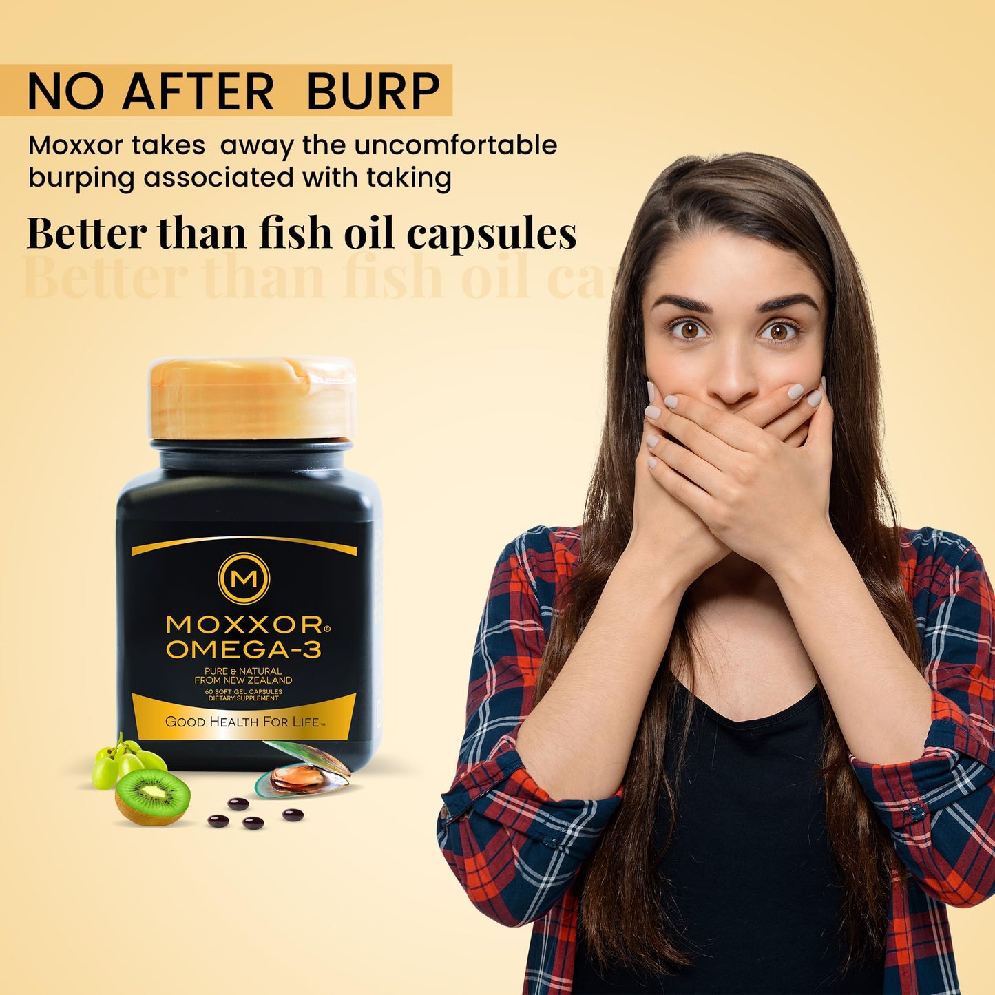 Moxxor Omega 3 New Zealand Green Lipped Mussel Oil Softgel 180