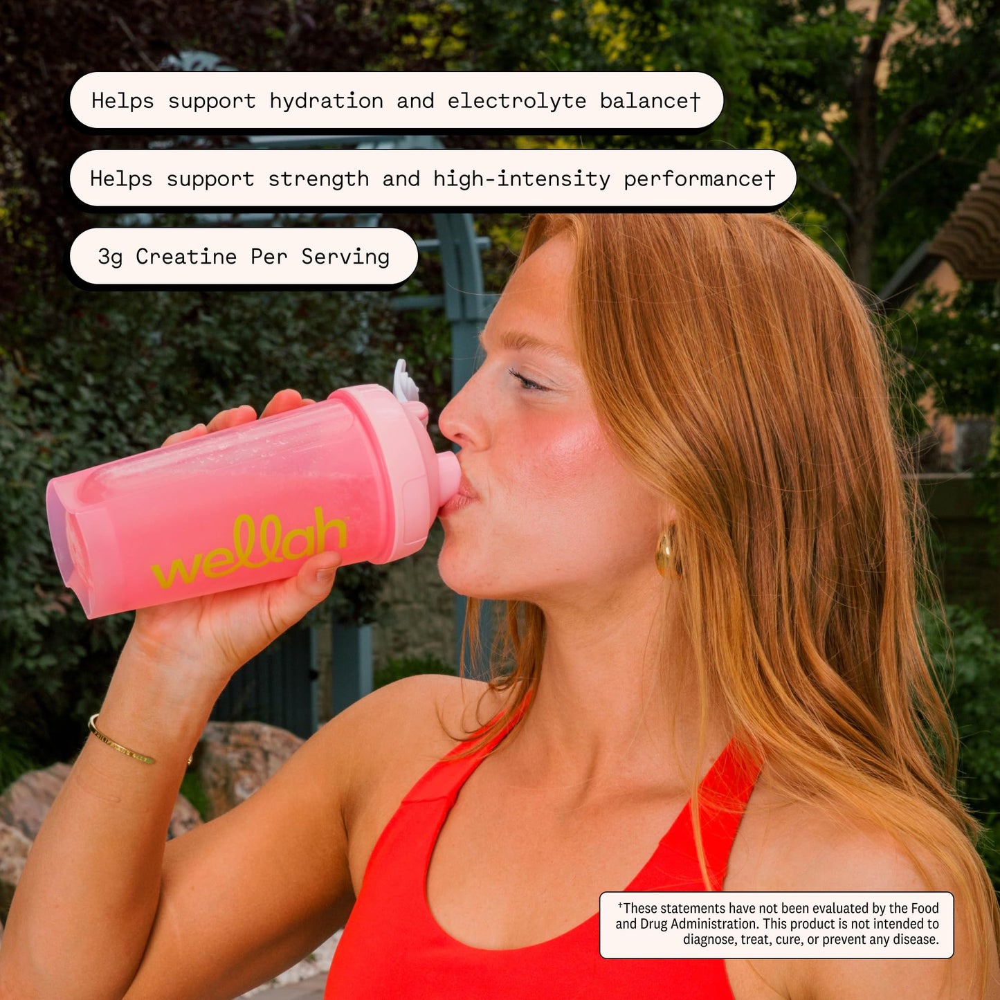 Wellah Creatine + Electrolytes Powder 7.9 Ounce