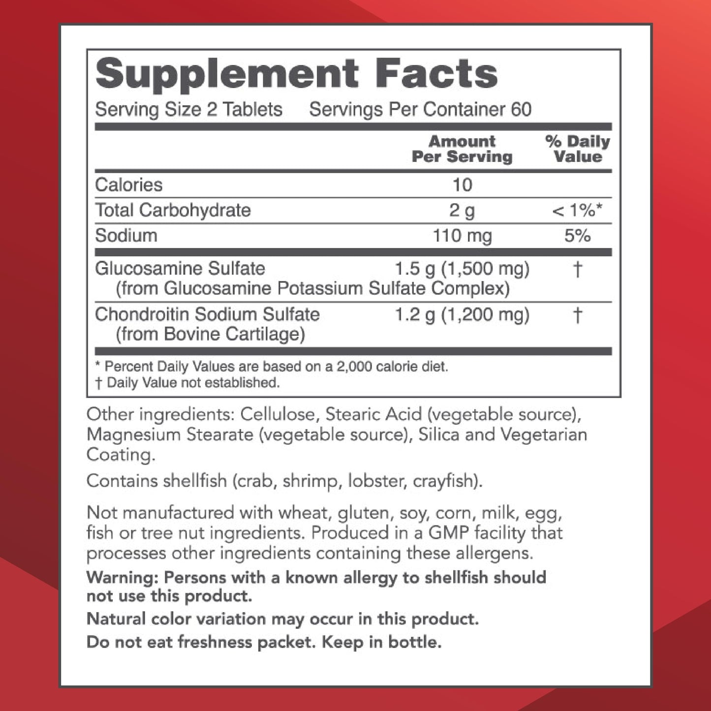 Protocol for Life Balance Glucosamine & Chondroitin Joint Support, 120 Tablets
