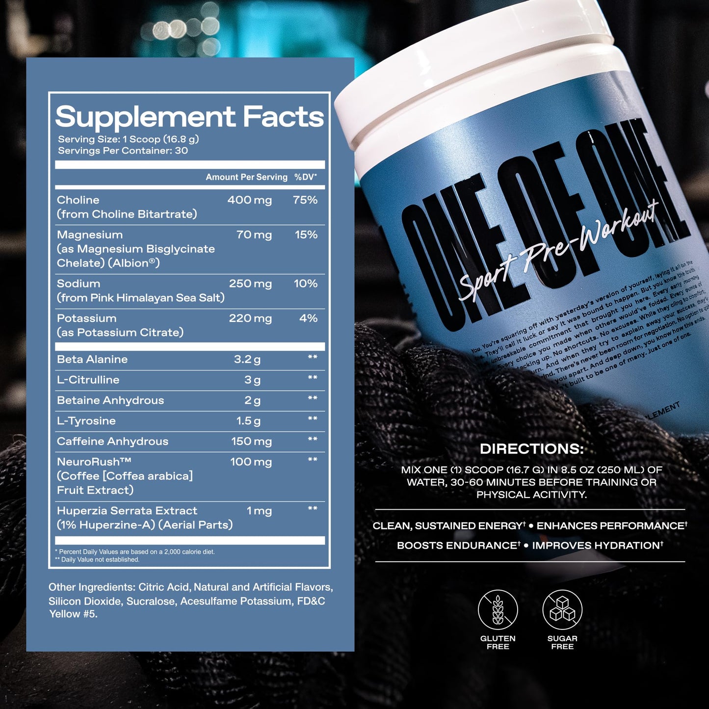 ONE OF ONE Sport Pre-Workout Powder 30 Servings