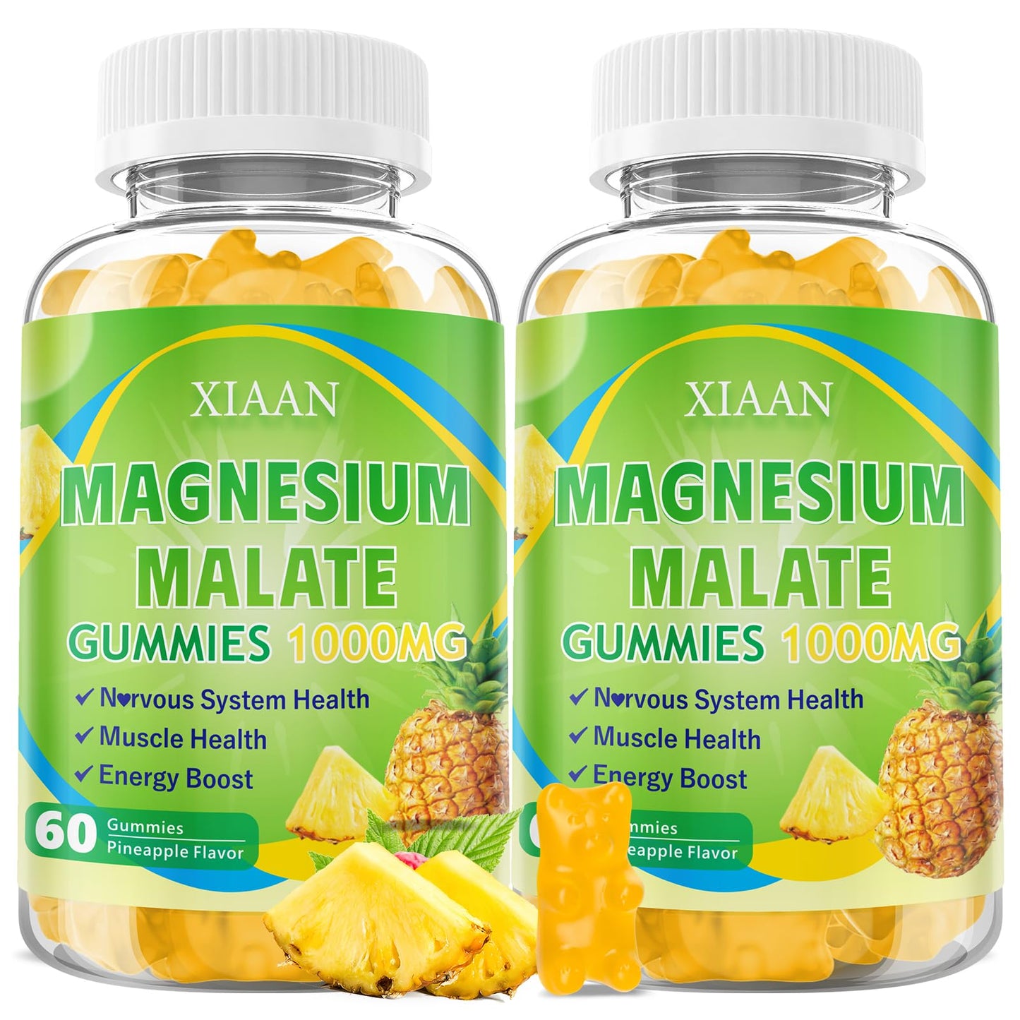 XIAAN Magnesium Malate Gummies 120 Count