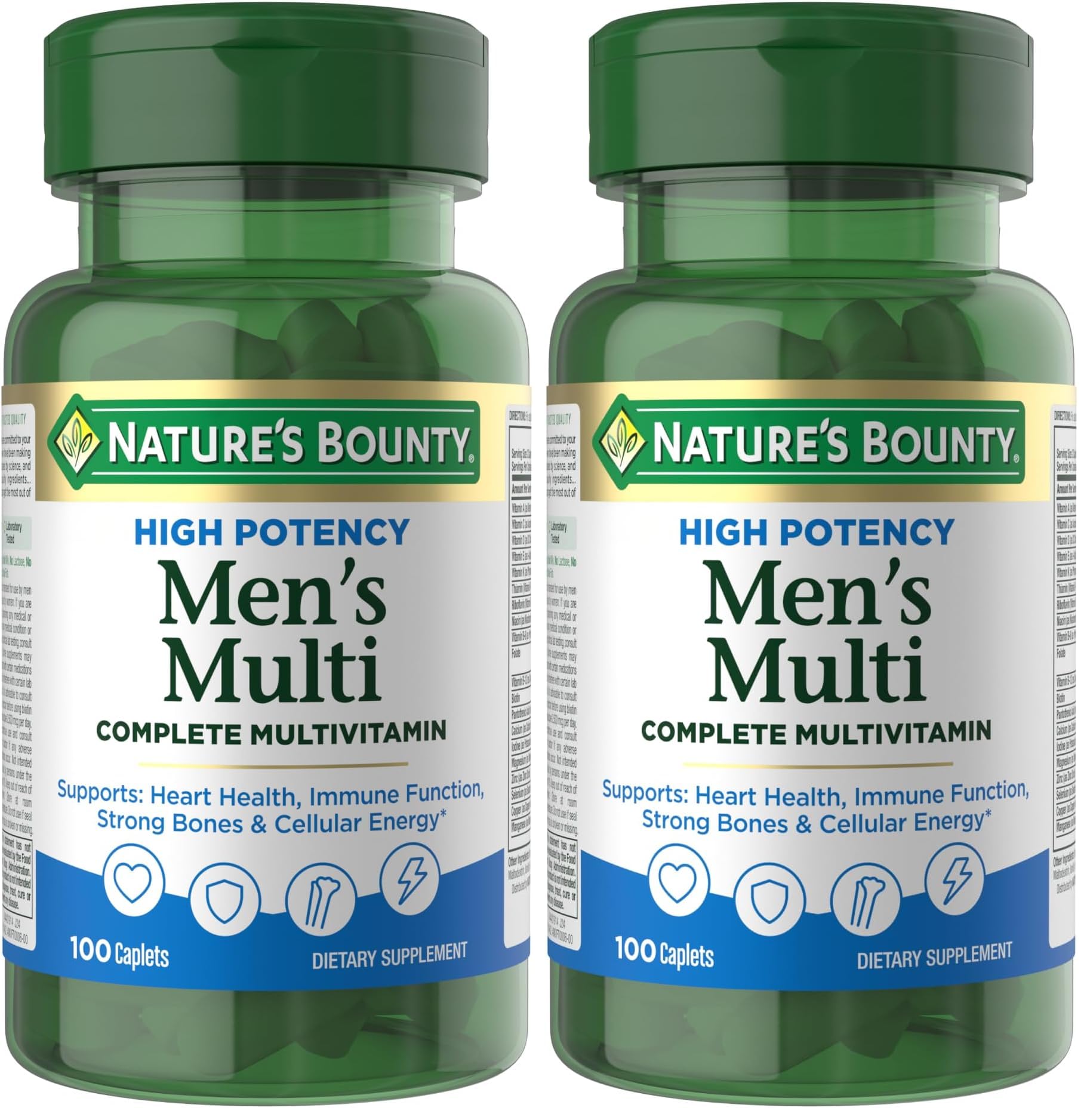Nature's Bounty High Potency Men's Complete Multivitamin, 200 Capsules