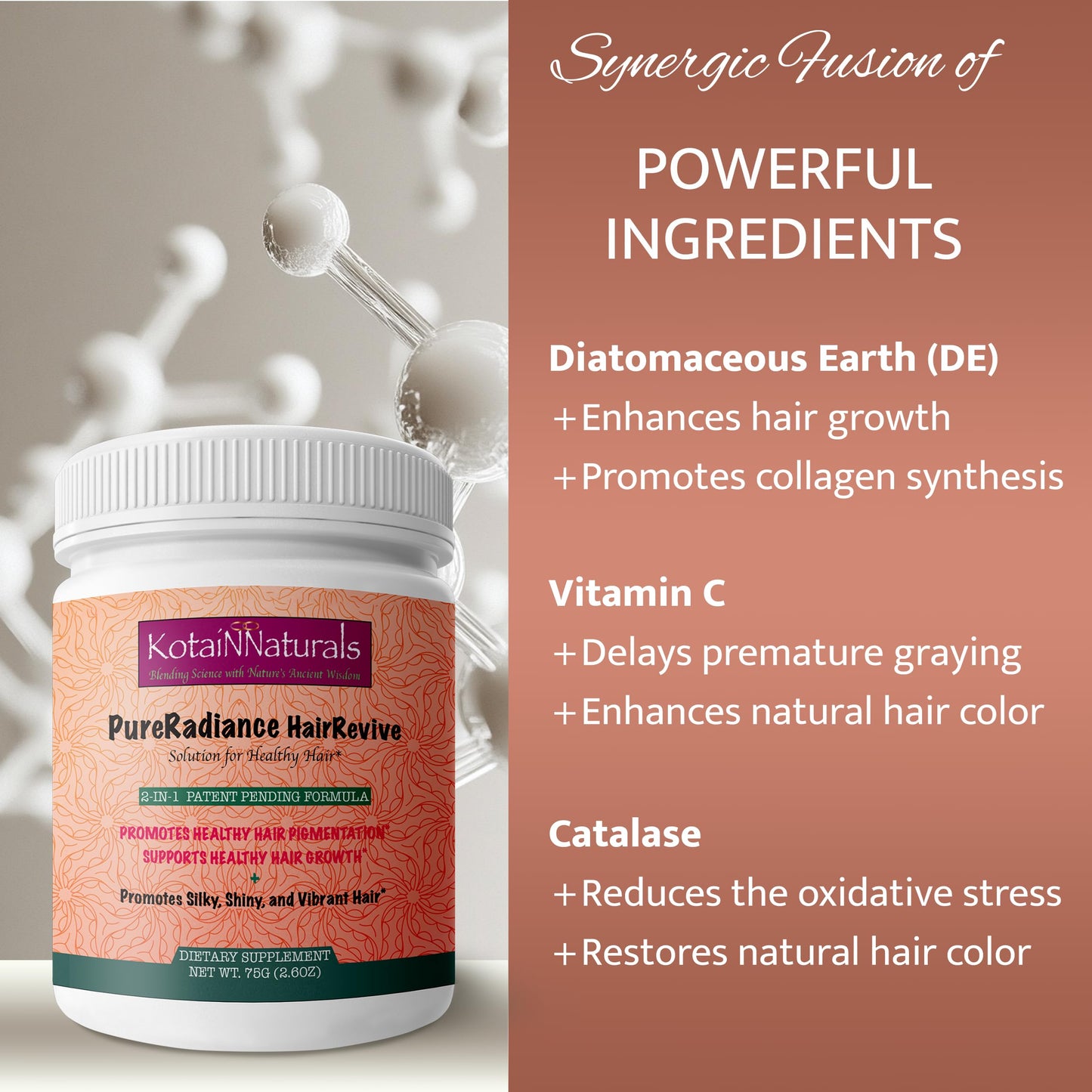 KotaiNNaturals PureRadiance Hair Revive All-In-One Elemental Formula Powder 2.6 oz