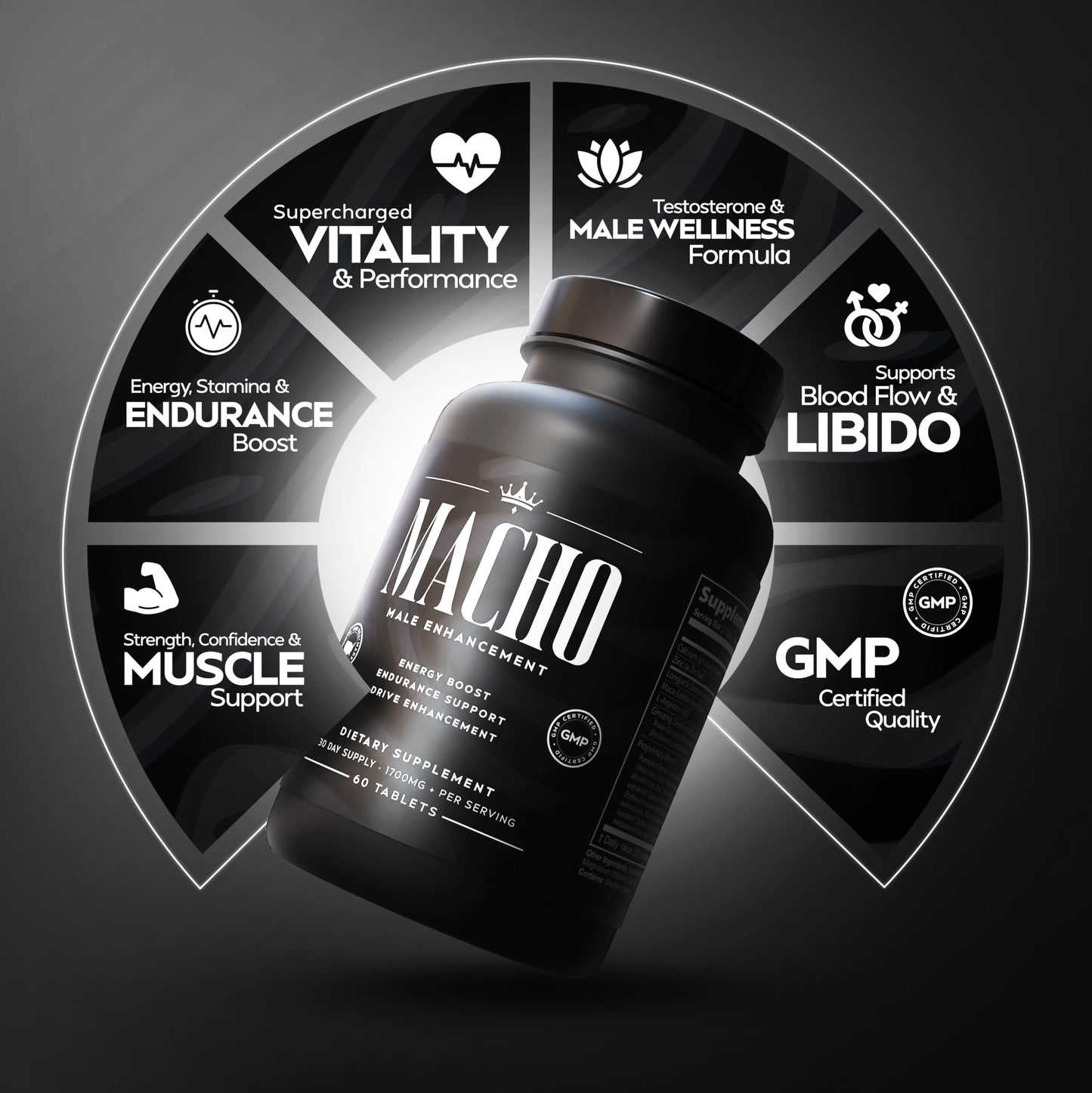 MACHO Male Enhancement Dietary Supplement for Men Capsule 1