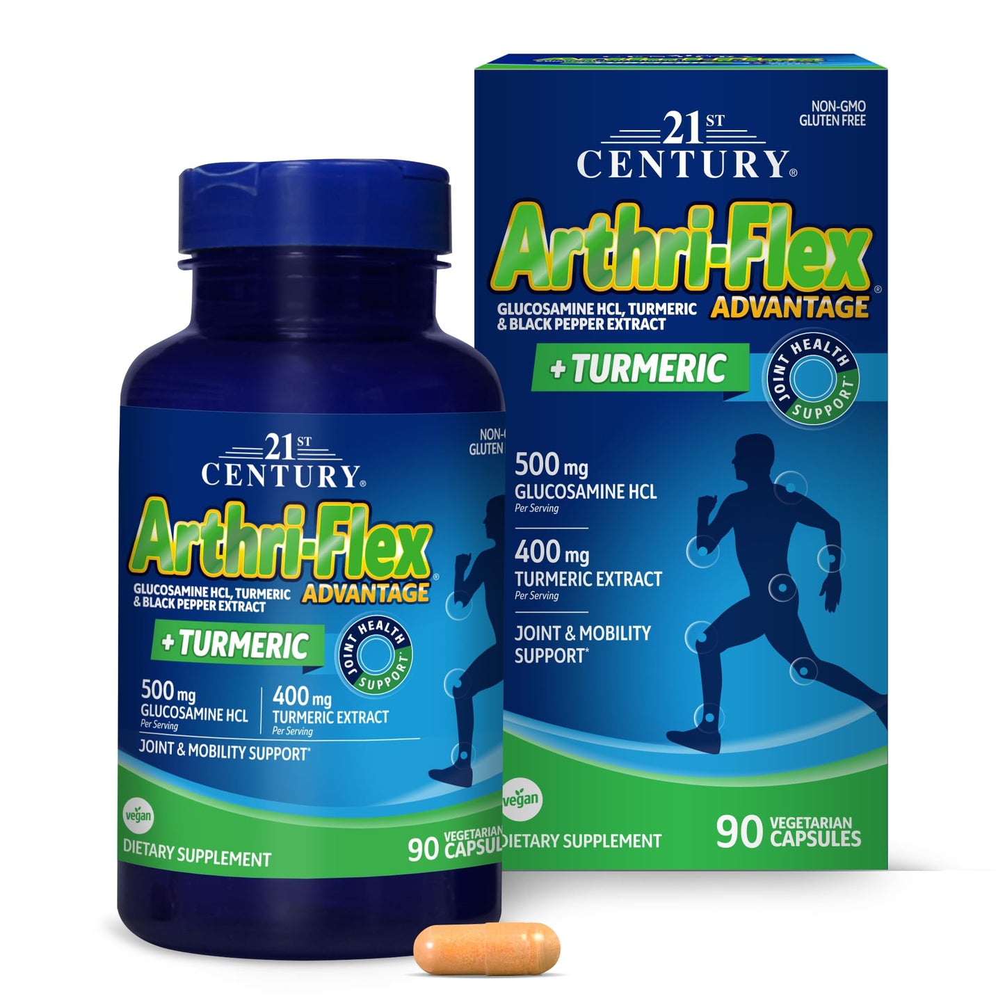 21st Century Arthri-Flex Advantage Plus Turmeric Vegetarian Capsules 90 Count