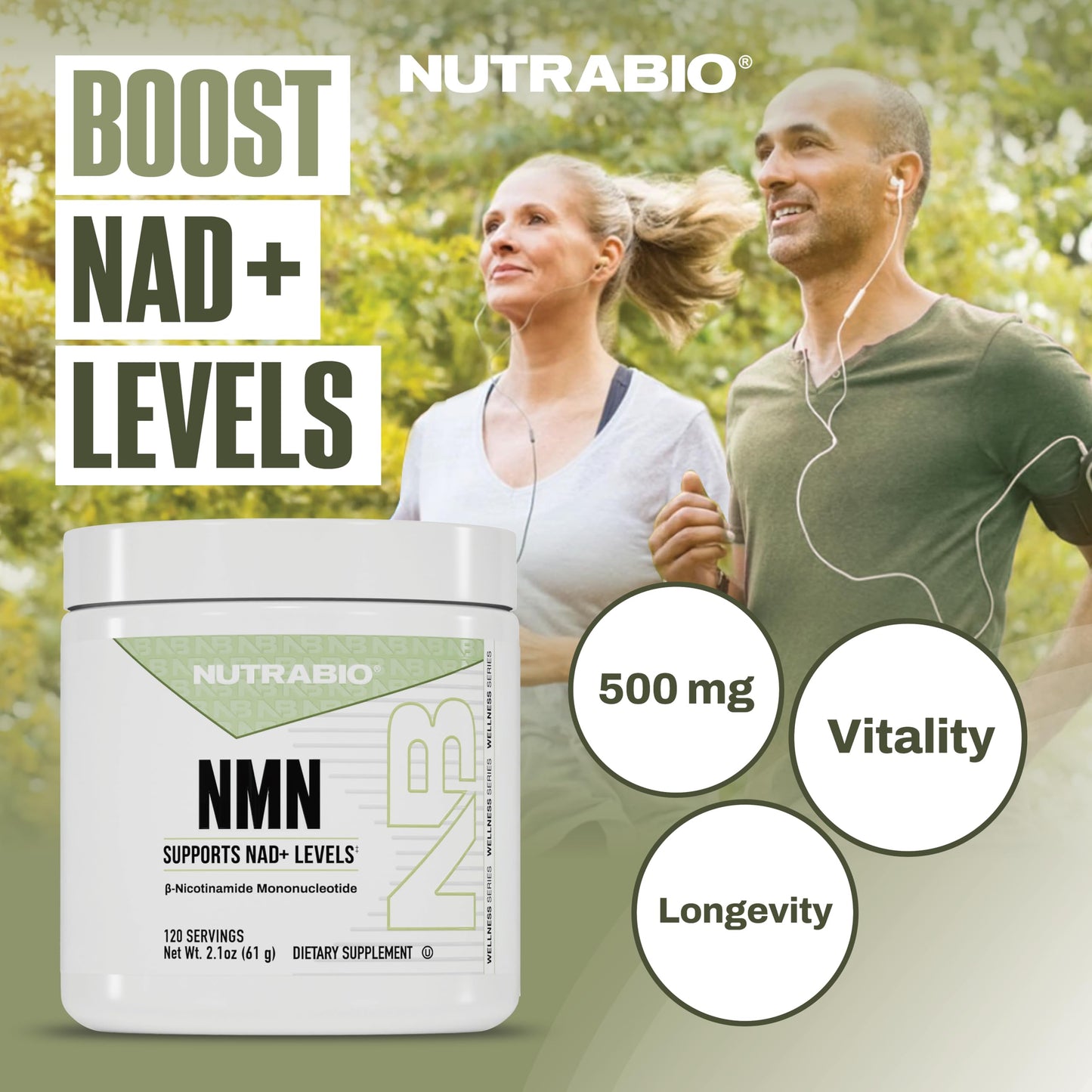 NutraBio NMN Powder 2.1