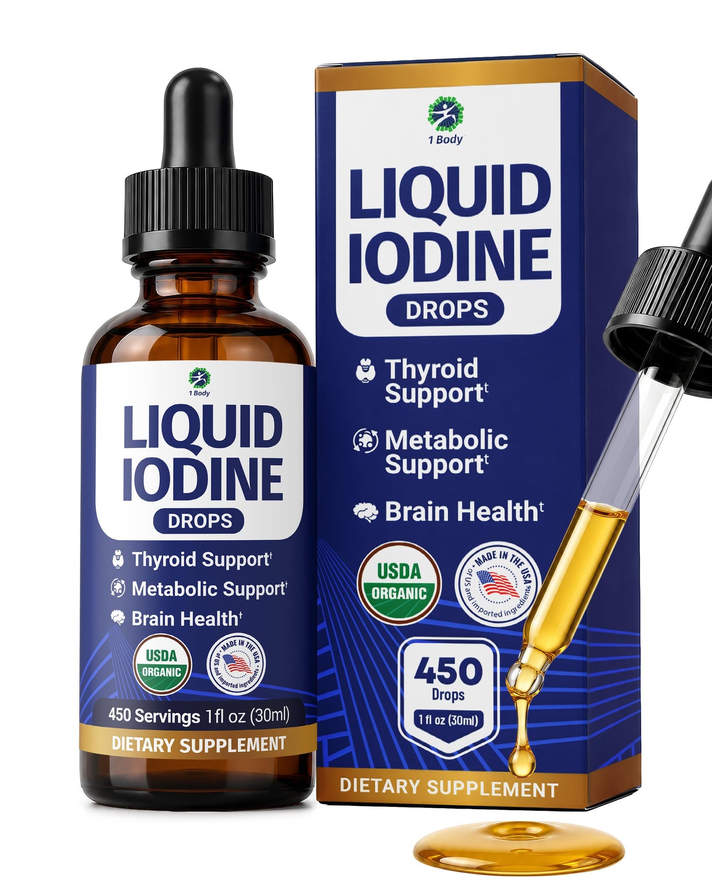1 Body Potassium Iodide Capsules, 60 Count