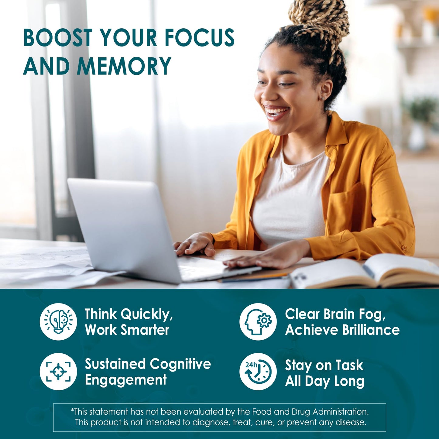 Nextdia Phosphatidylserine - Nootropic Brian Supplement, Focus & Energy Gummies + Bacopa Monnieri, Omega 3, Huperzine A, Methyl B12 & B6 for Seniors, Gamers, Workers, Non-GMO, Caffeine-Free, Sugar Free, 60 Gummies