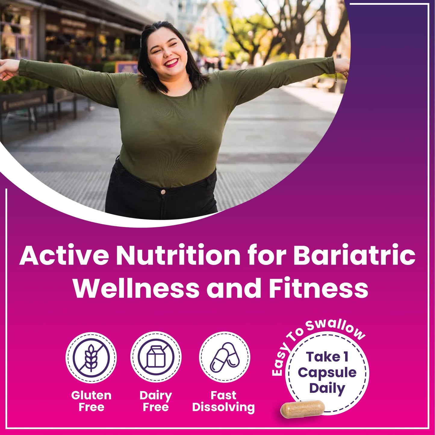 ProCare Health Bariatric Multivitamin 45mg Iron Capsule, 90 Count