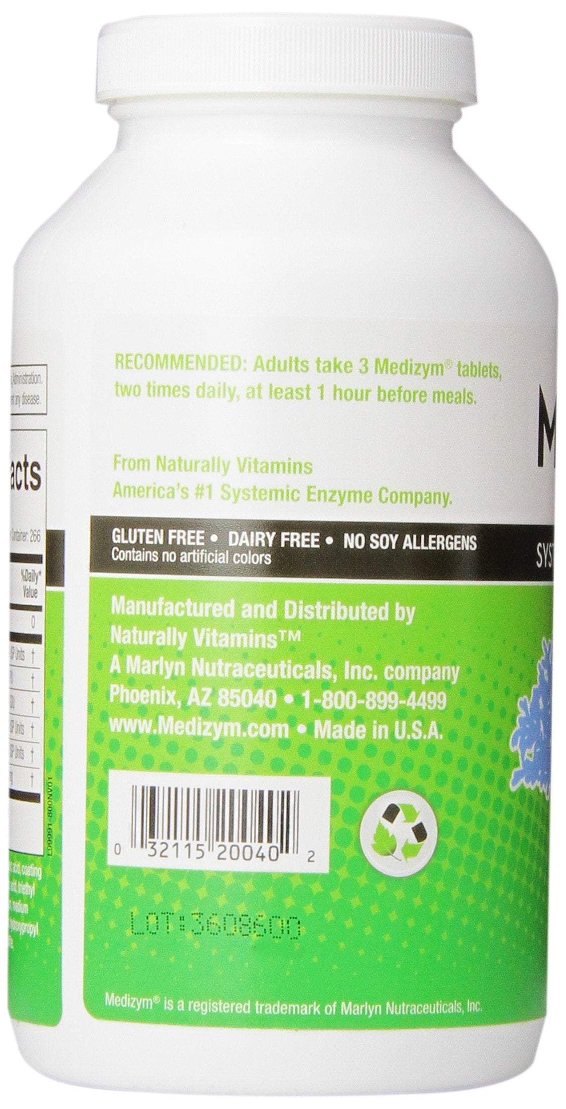 Medizym Systemic Enzyme 800 Tablets
