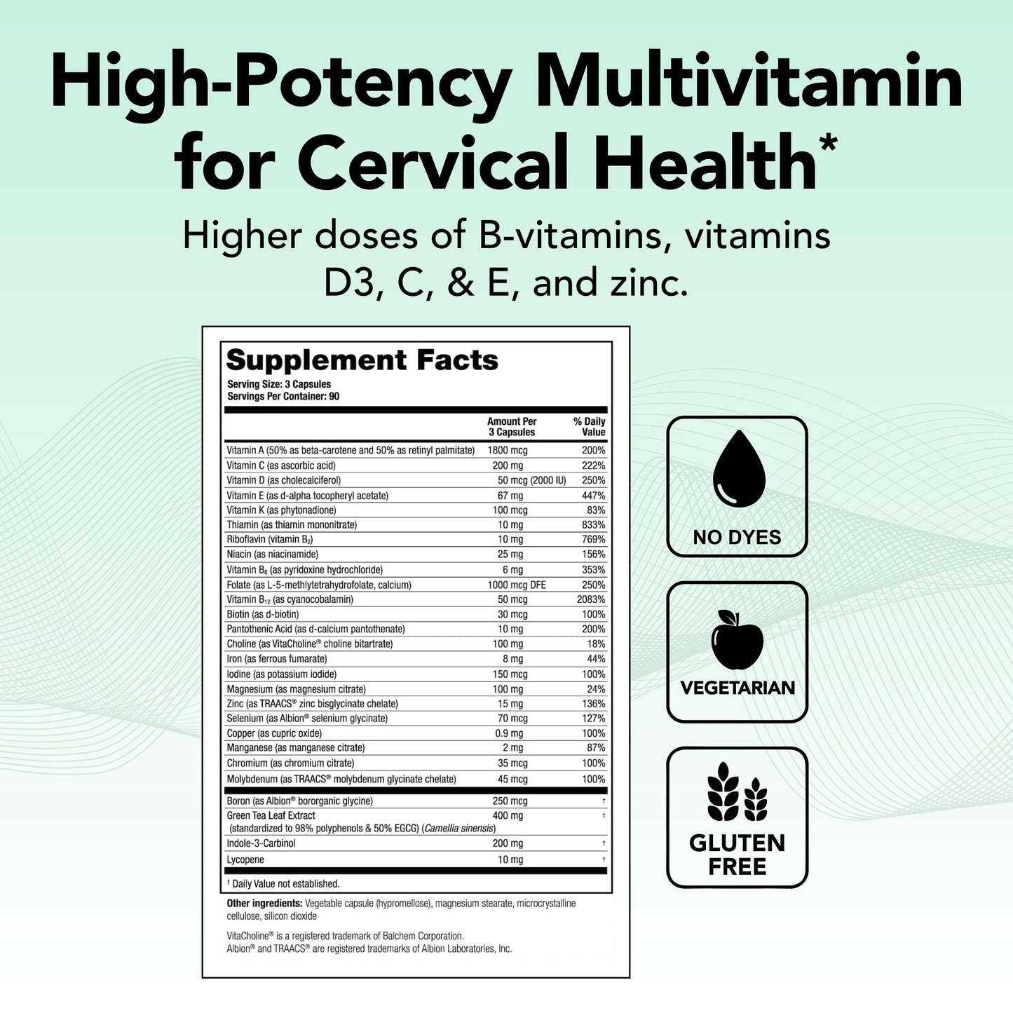 Theralogix ProCerv HP High-Potency Multivitamin Capsule, 270 Capsules