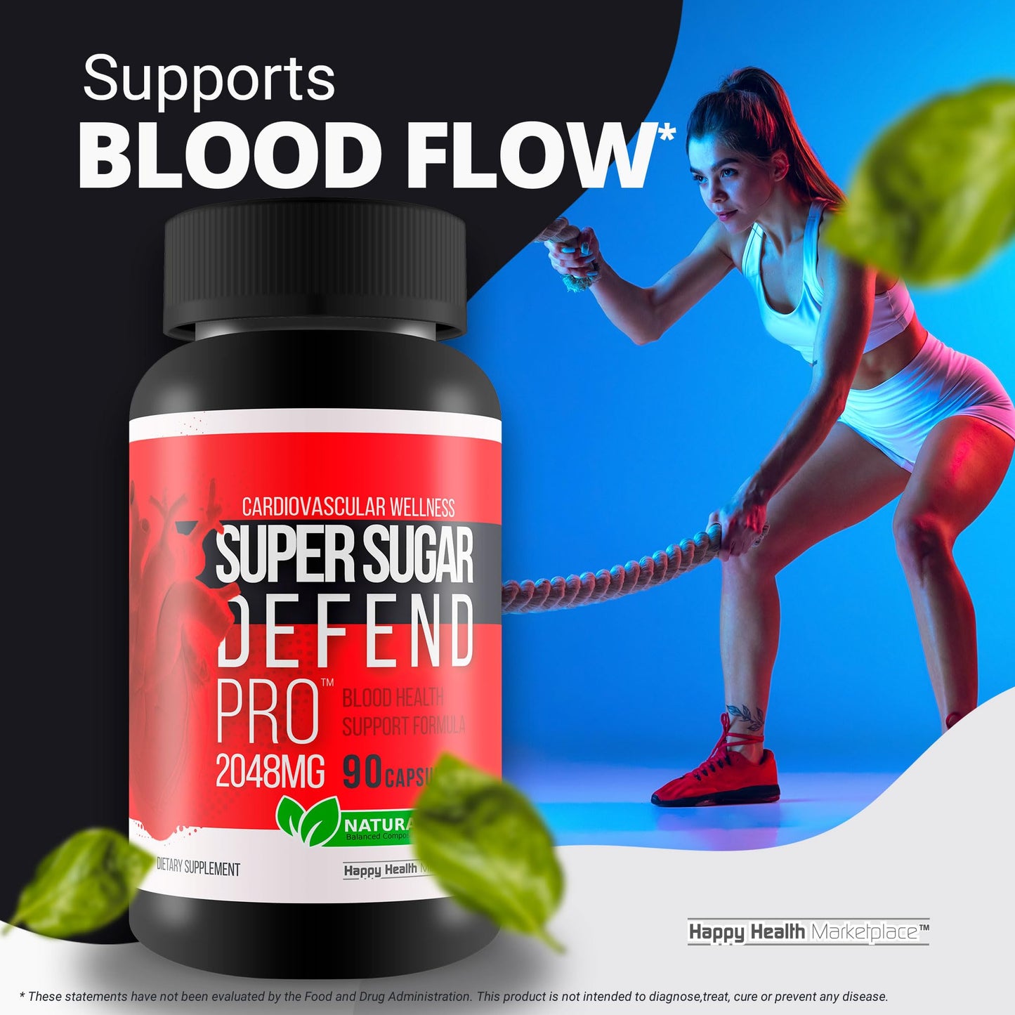 Happy Health Marketplace Cardiovascular Wellness Super Sugar Defense Pro Capsule 90 Count
