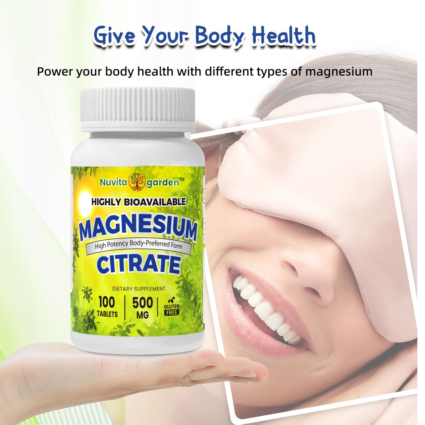 NoMiLu Magnesium Citrate 500 MG Tablet, 100 Tablets