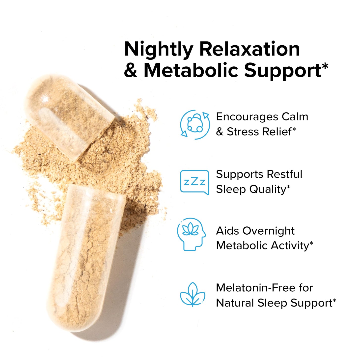 InnoSupps Night Shred Black Melatonin-Free Night Time Fat Burner Capsules, 90 Count