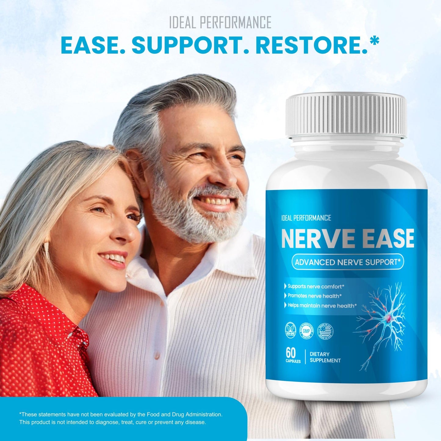 IDEAL PERFORMANCE Nerve Ease Capsules 60 Count