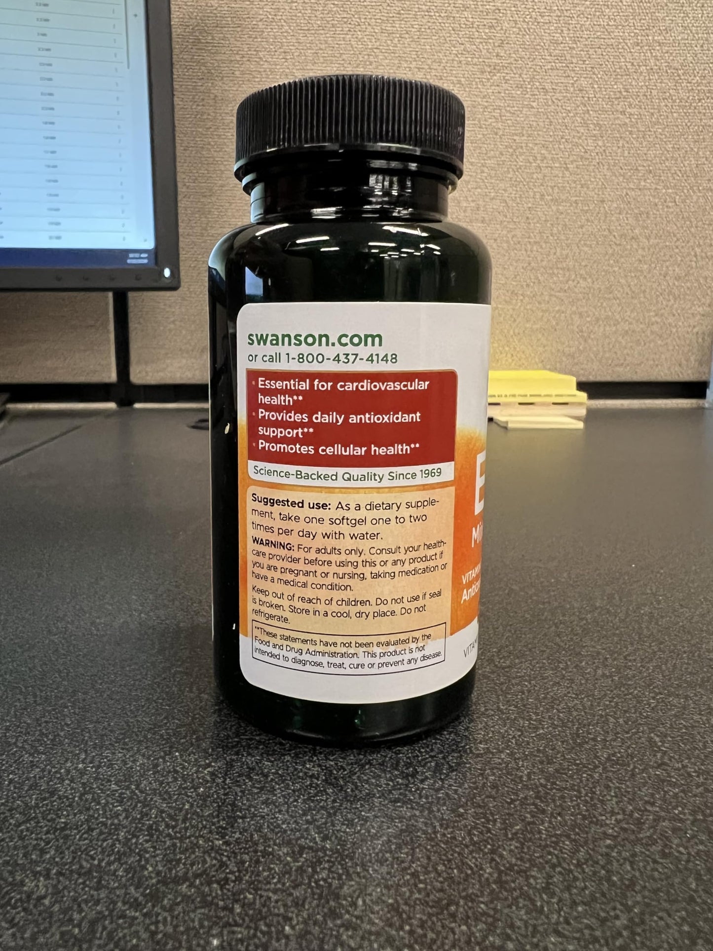 Swanson Vitamin E Mixed Tocopherols 200 IU (134 mg) Softgels 500