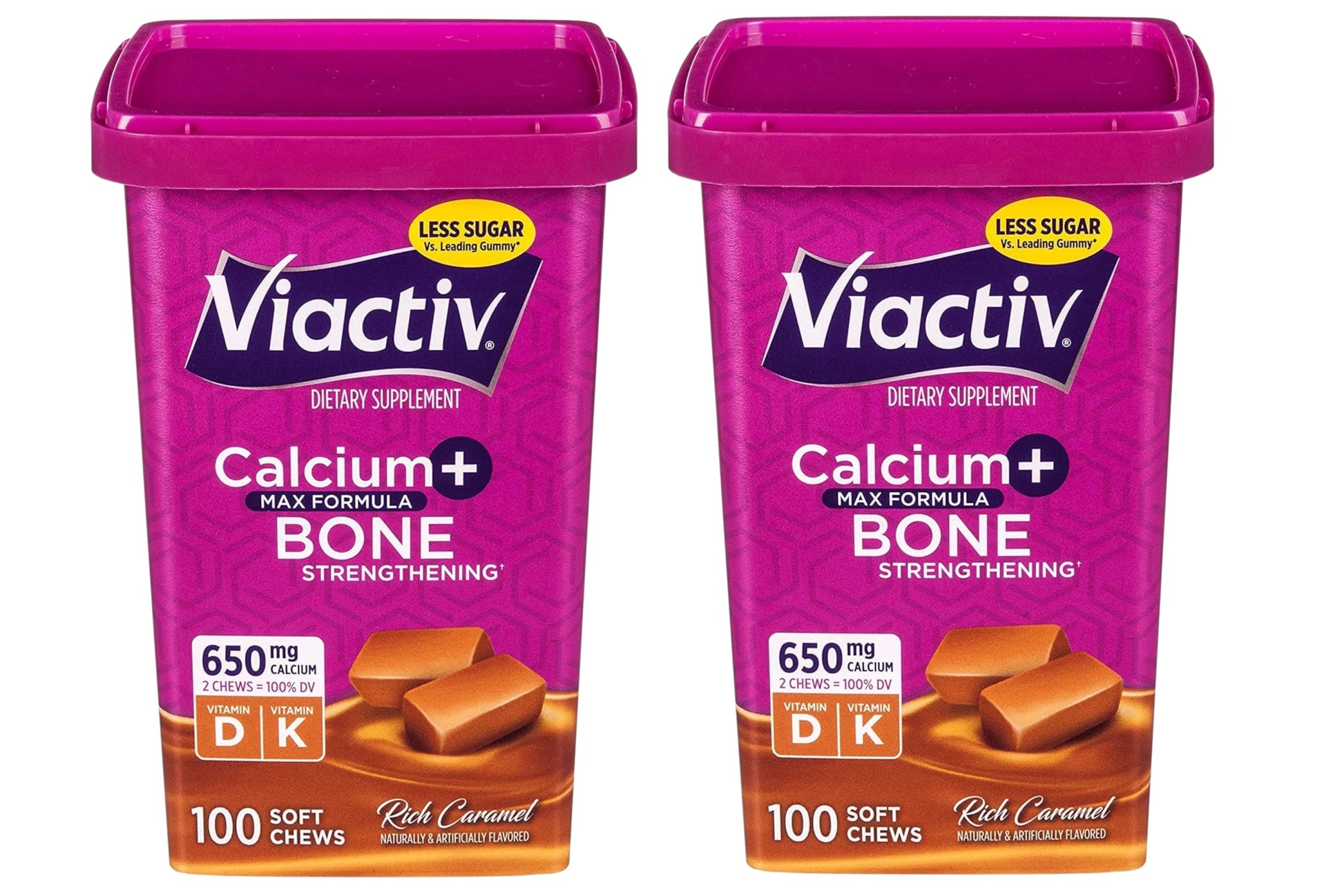 Viactiv Max Formula Calcium + Vitamin D3 Supplement for Bone Health Chewable 200 Chews