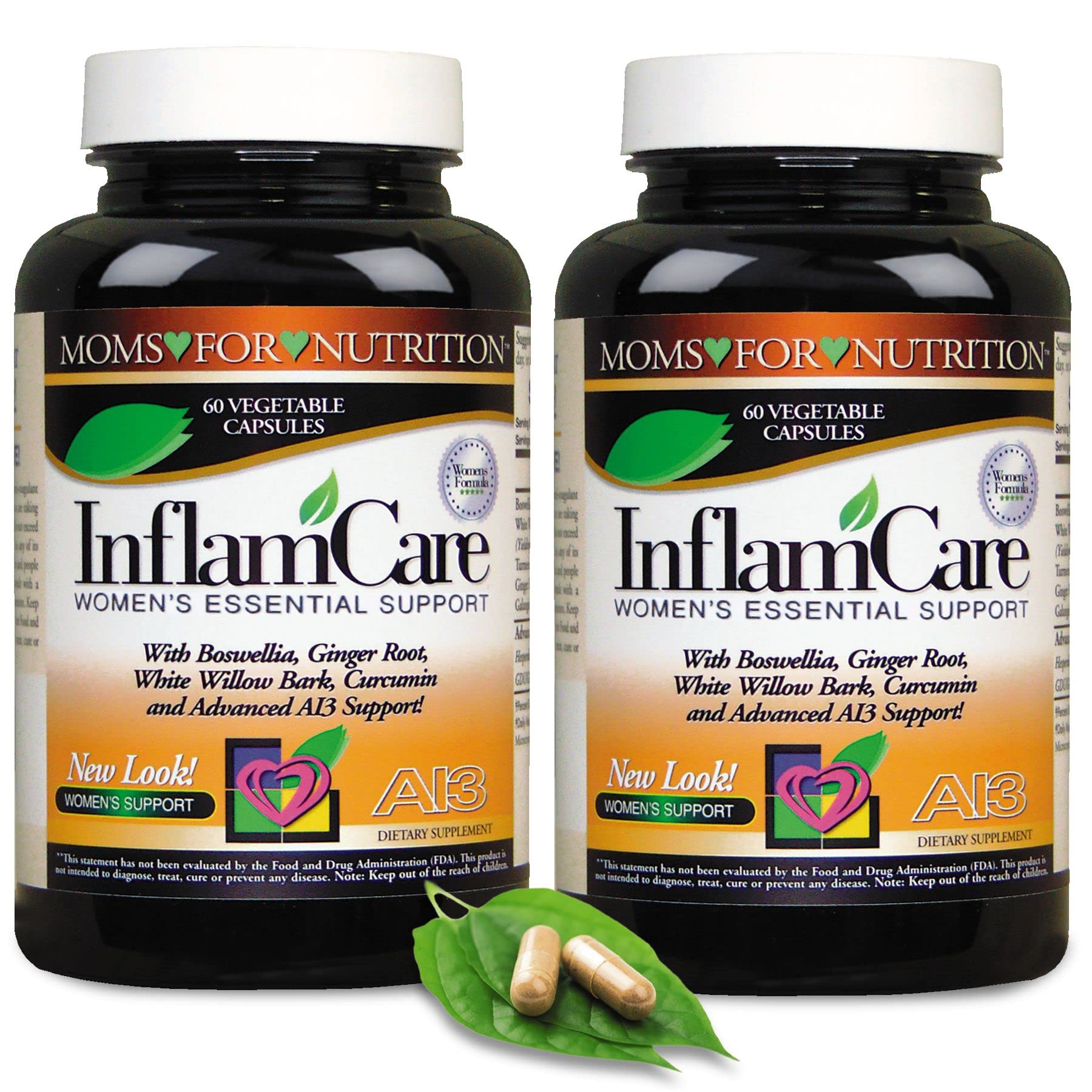 Moms For Nutrition InflamCare 3000mg Women's Formula Gluten Free Capsule 120 Count