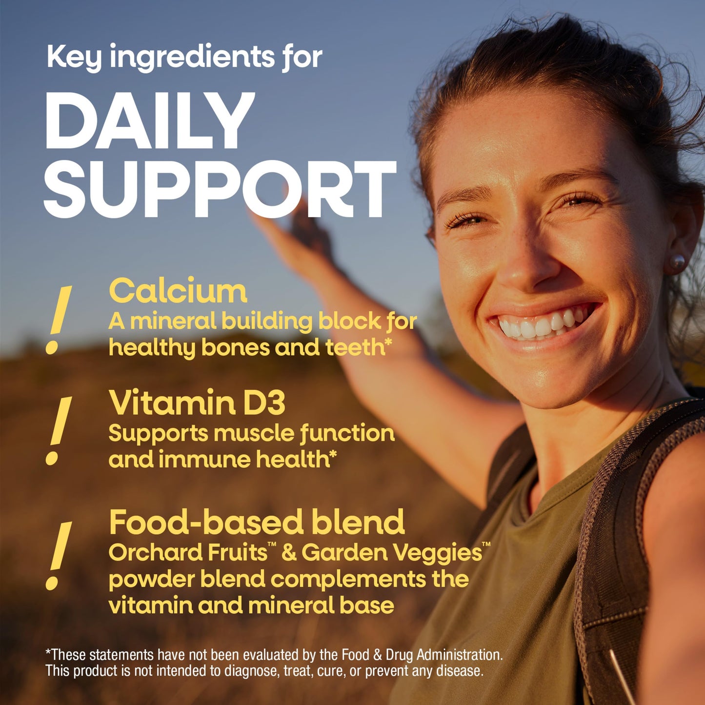 Nature's Way Alive! Chewable Calcium Gummies with Vitamin D3 Gummy 180 Count