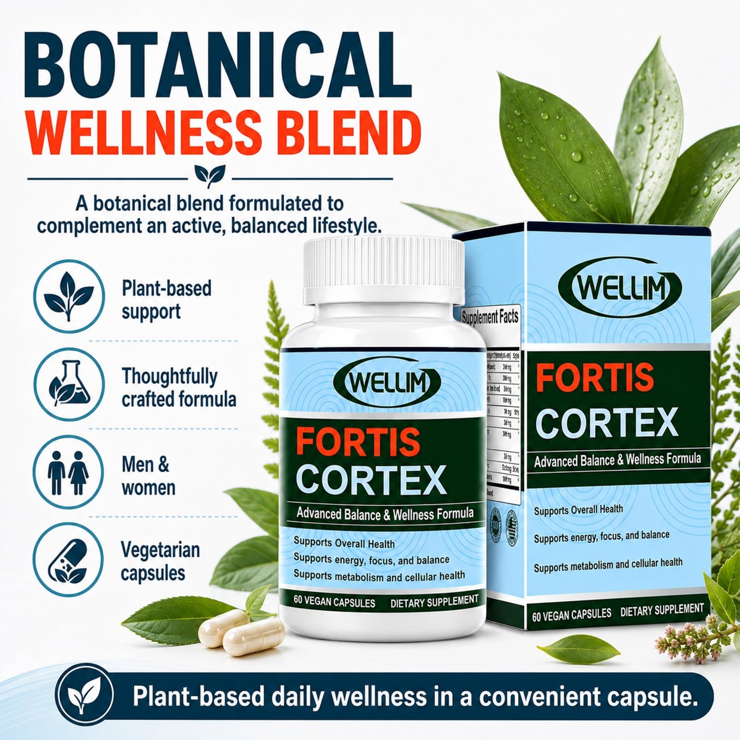 Haritaki Wellim FortisCortex Capsule 60 Count