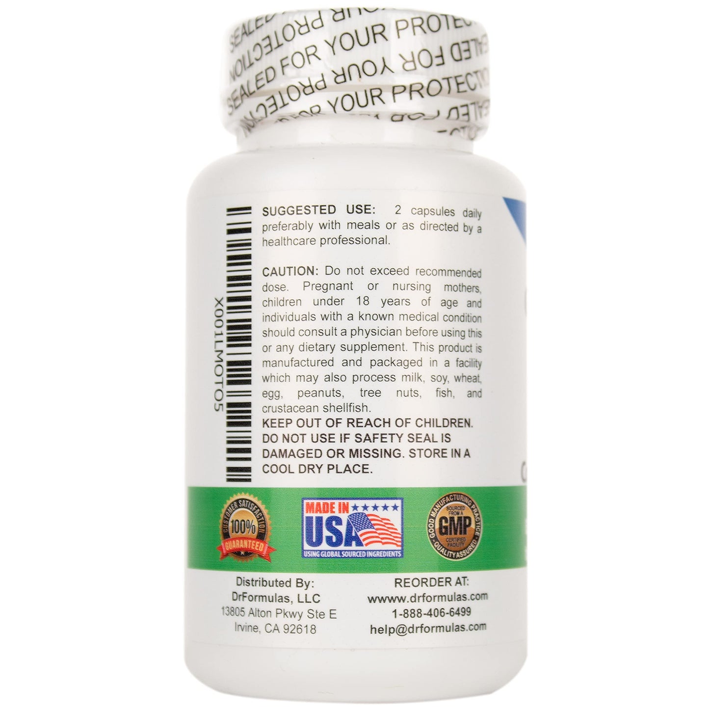 DrFormulas Gut Cleanse for Women, Men, Kids with Nexabiotic Probiotics, Oregano, Digestive Enzymes, 30 Capsules
