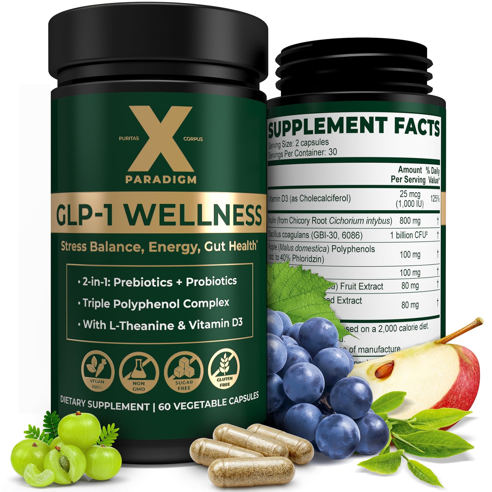 XParadigm Puritas Corpus GLP-1 Wellness Support Capsule 60 Count