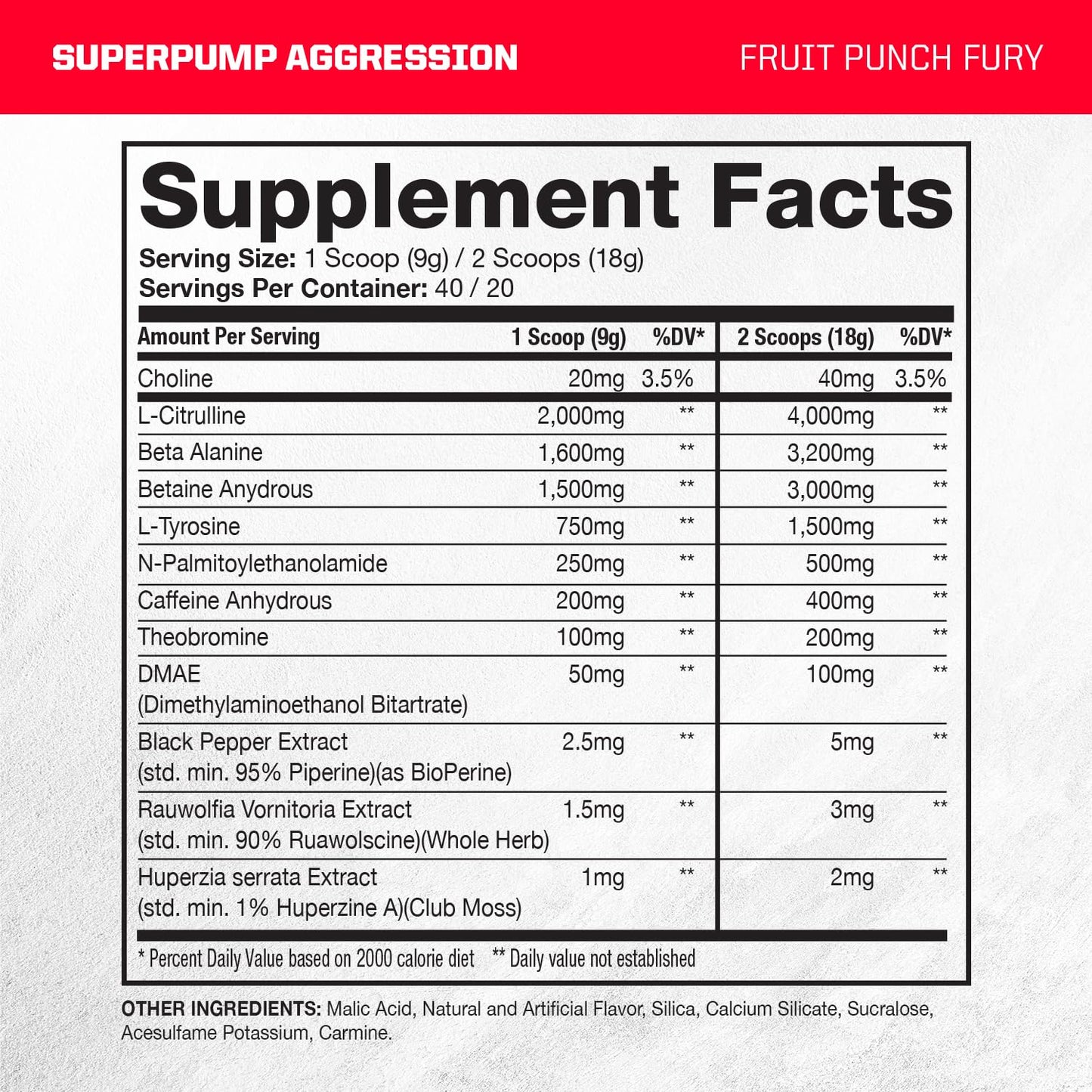 Gaspari Nutrition SuperPump Aggression Pre-Workout Powder, 15.87 oz