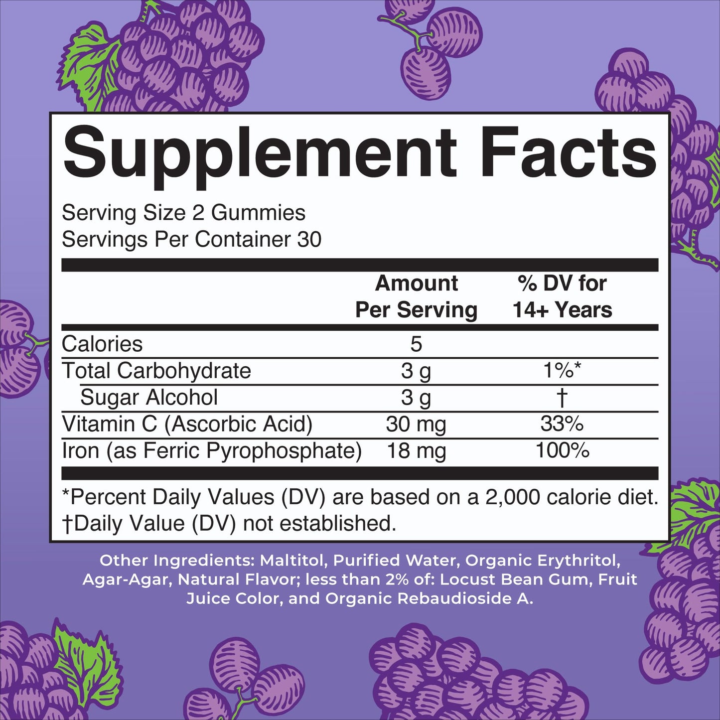 MaryRuth Organics Iron Gummies for 14+ with Vitamin C for Absorption | Sugar Free | Gummy Iron Supplement + VIT C | Energy Metabolism | Cellular Health | Immune Support | Vegan | Non-GMO | 60 Count