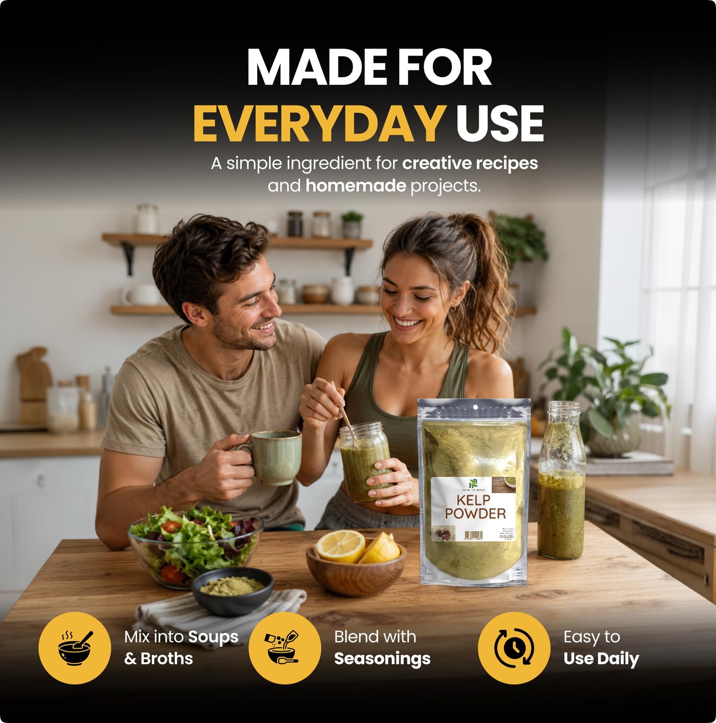 Herb To Body Organic Kelp Ascophyllum Nodosum Powder 4 oz