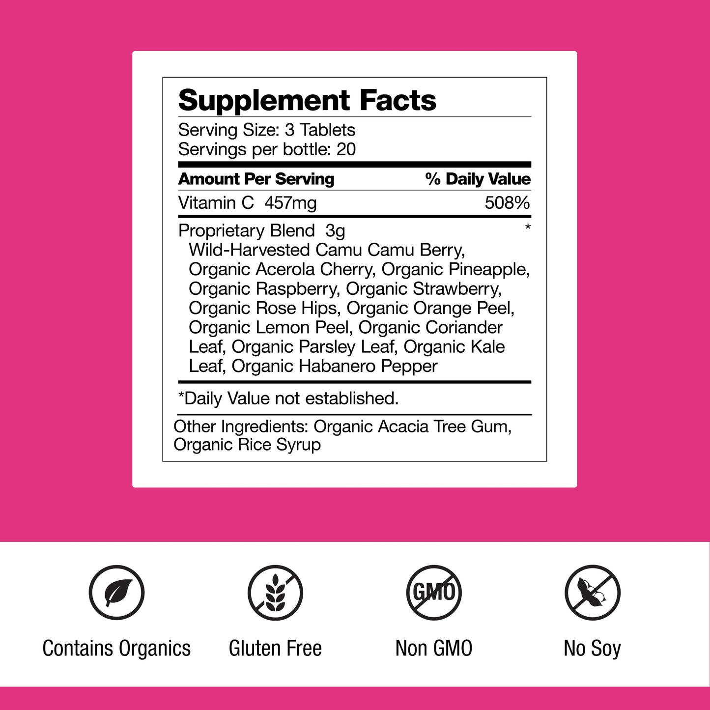 Dr. Schulze's Super-C Plus Vitamin C Capsule 120 Capsules